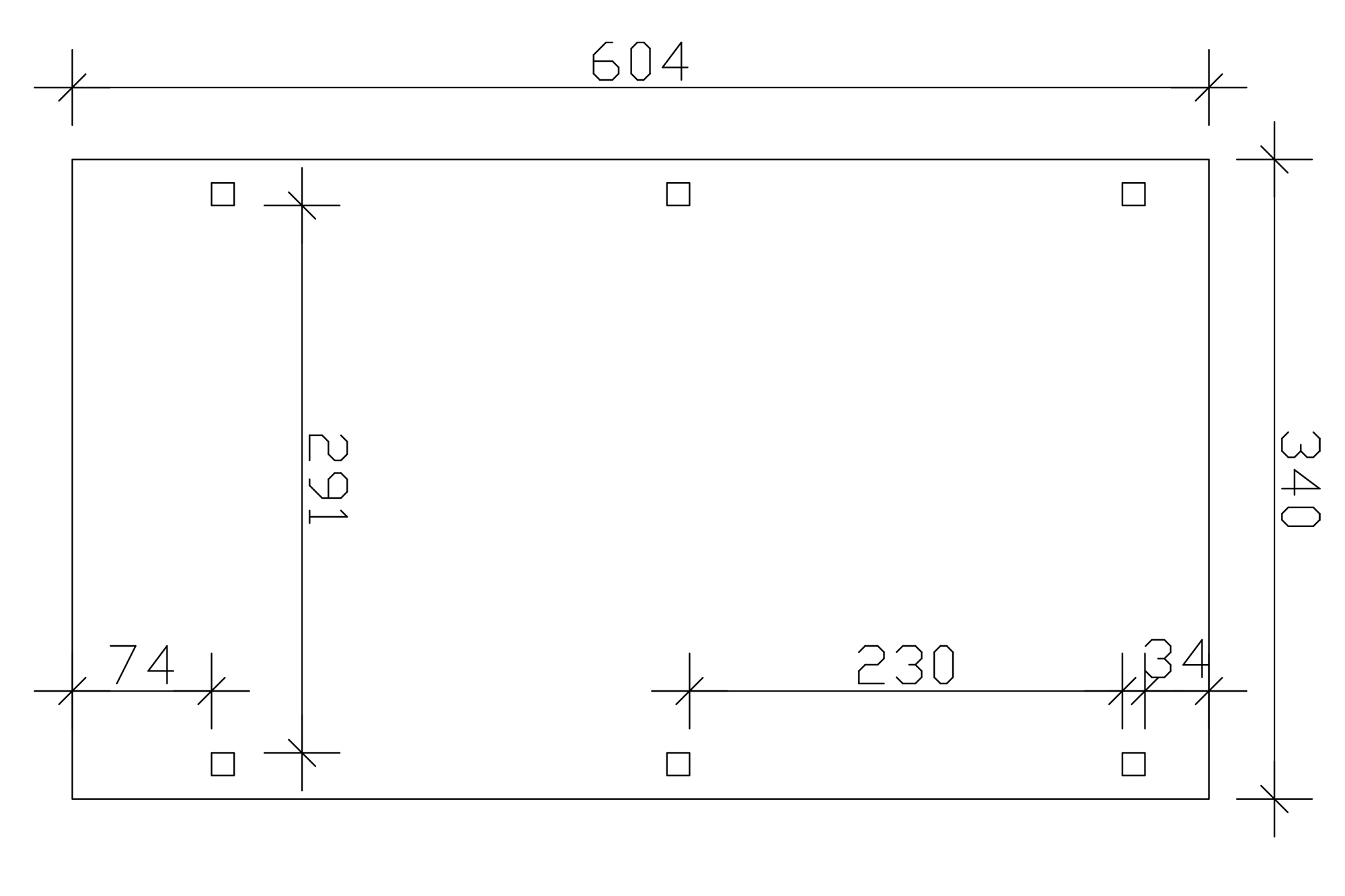 Carport Emsland 340 x 604 cm mit EPDM-Dach, nussbaum