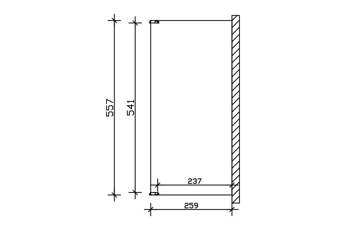 Terrassenüberdachung Novara 557 x 259 cm, Leimholz, anthrazit