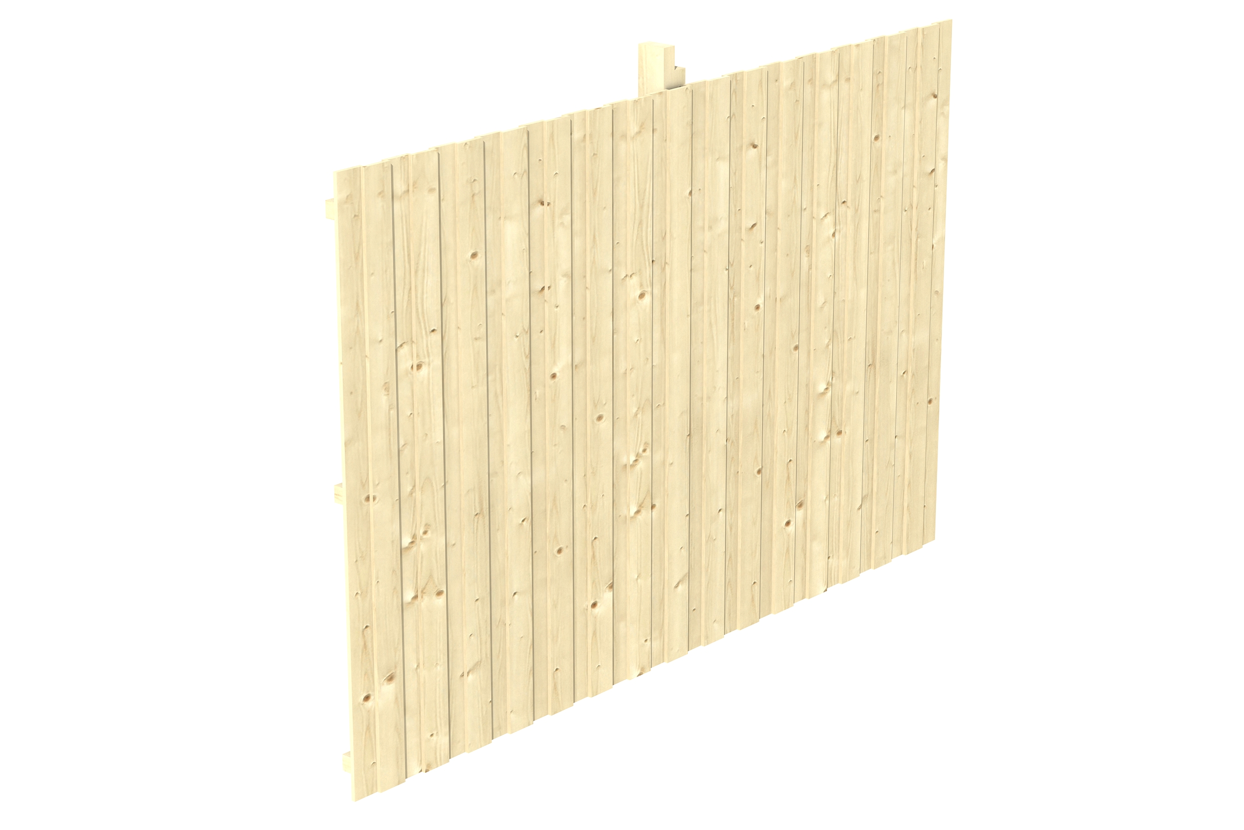 Rückwand Deckelschalung 352 x 220 cm, Fichte, natur