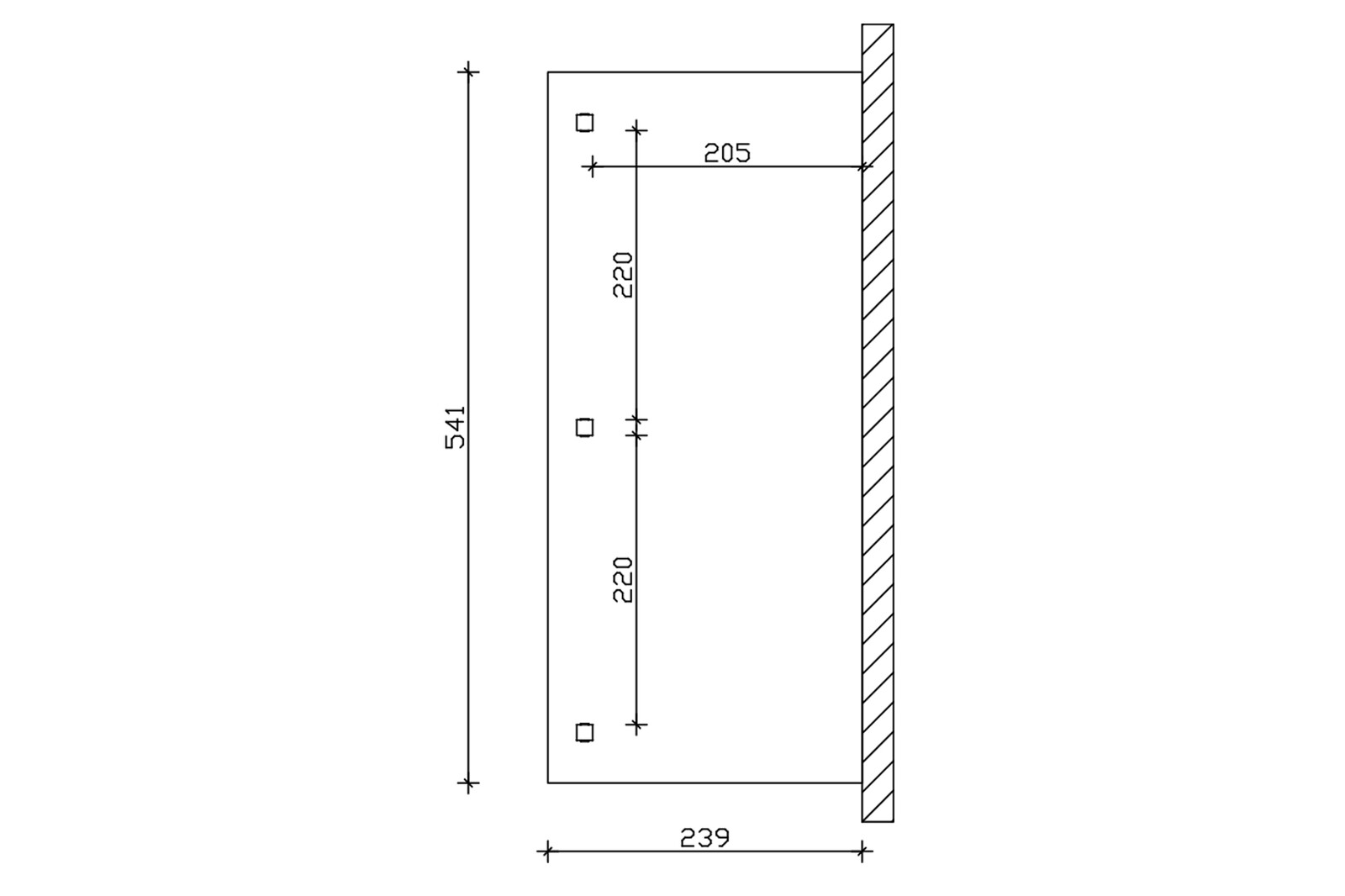 Tonnelle VENEZIA 541x239cm, bois lamellé-collé, traitement coloré chêne clair