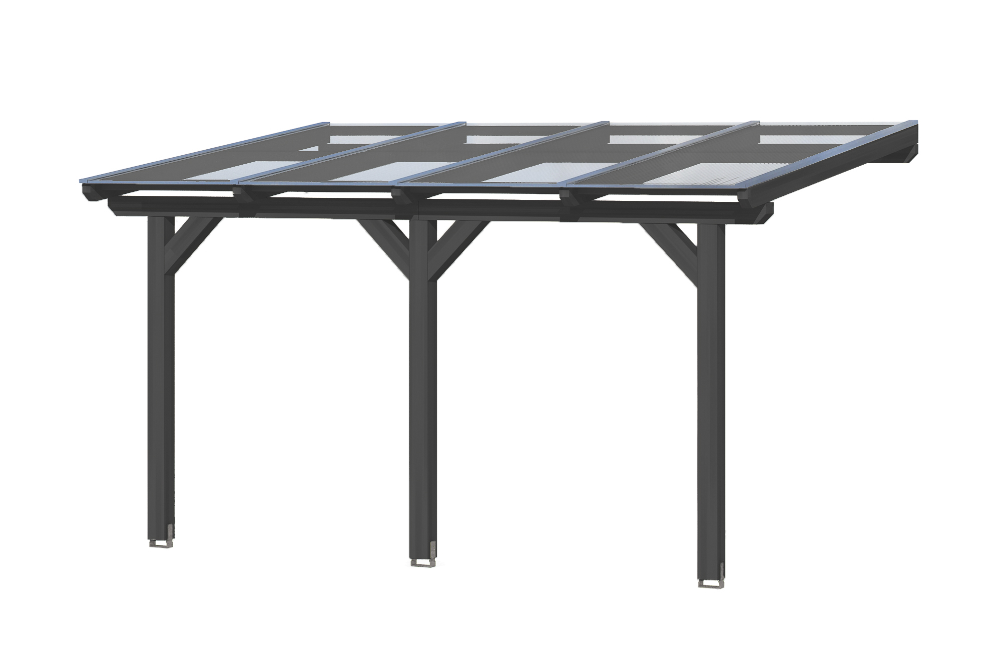 Produktbild: Terrassenüberdachung Andria/Bormio, Breite 434 cm, farblich behandelt in anthrazit