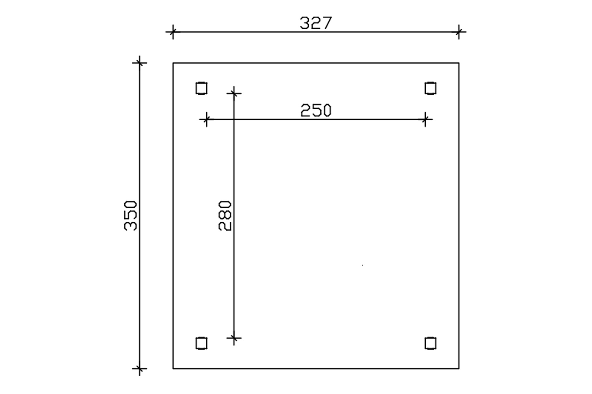 Gazebo Marseille 327x350cm, glulam, pre-treated white