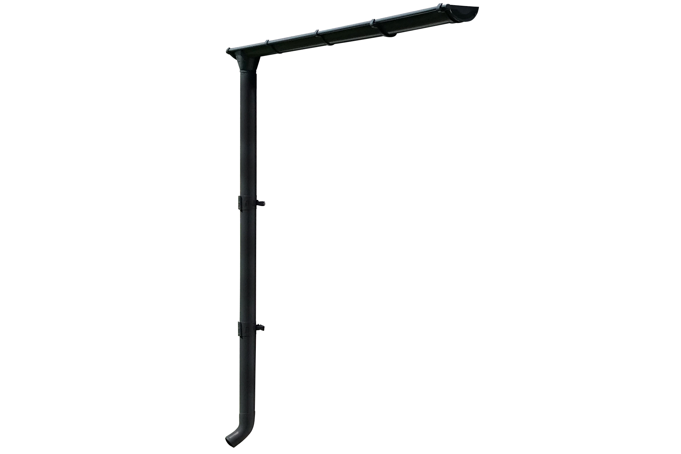 Guttering set 251 cm, anthrazit, steel