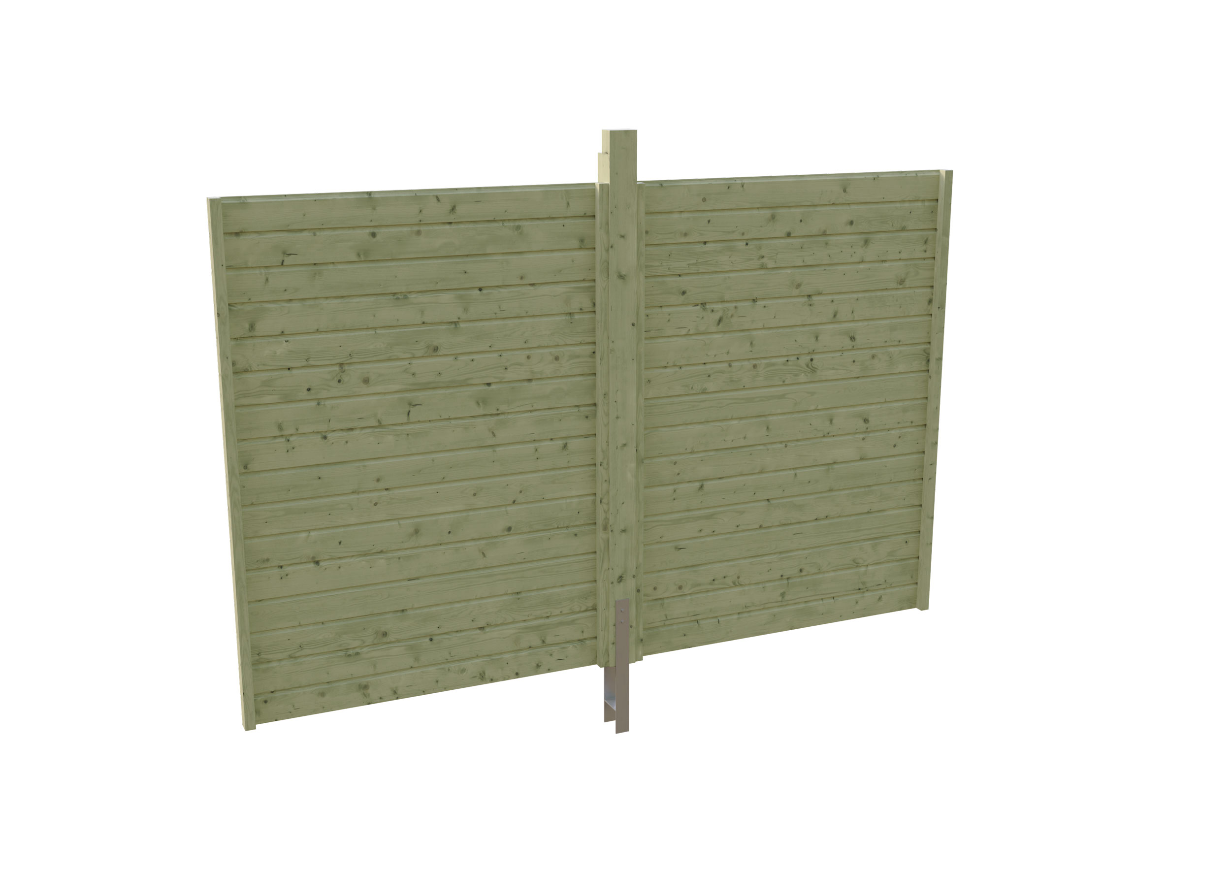 Rückwand Profilschalung 291x200cm,  grün imprägniert