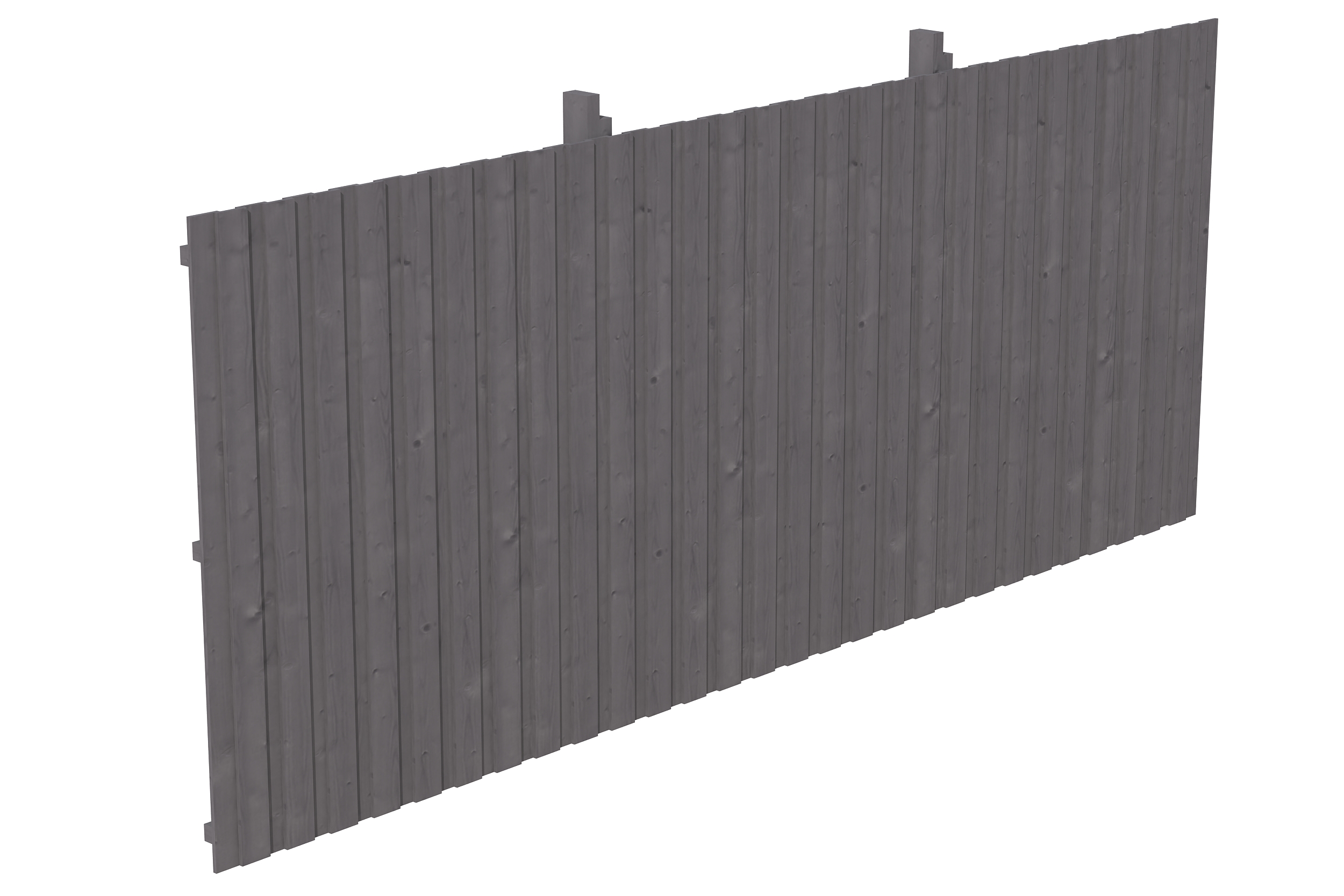 Backwall for glulam carports 550 x 220 cm, spruce, colour pre-treated in slate-grey