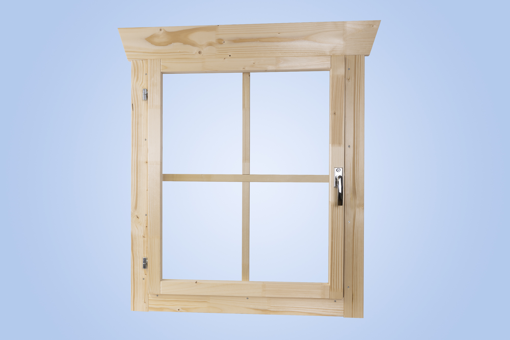 Fenster von innen, Darstellung mit Sprossen