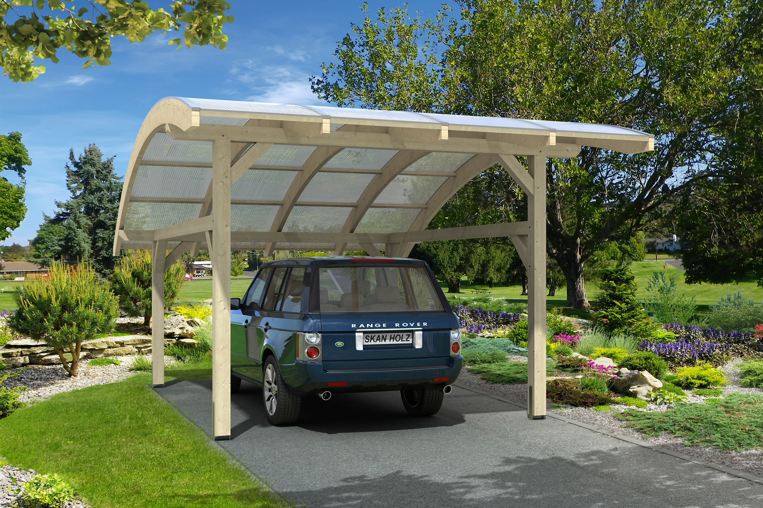 Ambientebild: Carport Schwaben 434 x 630 cm