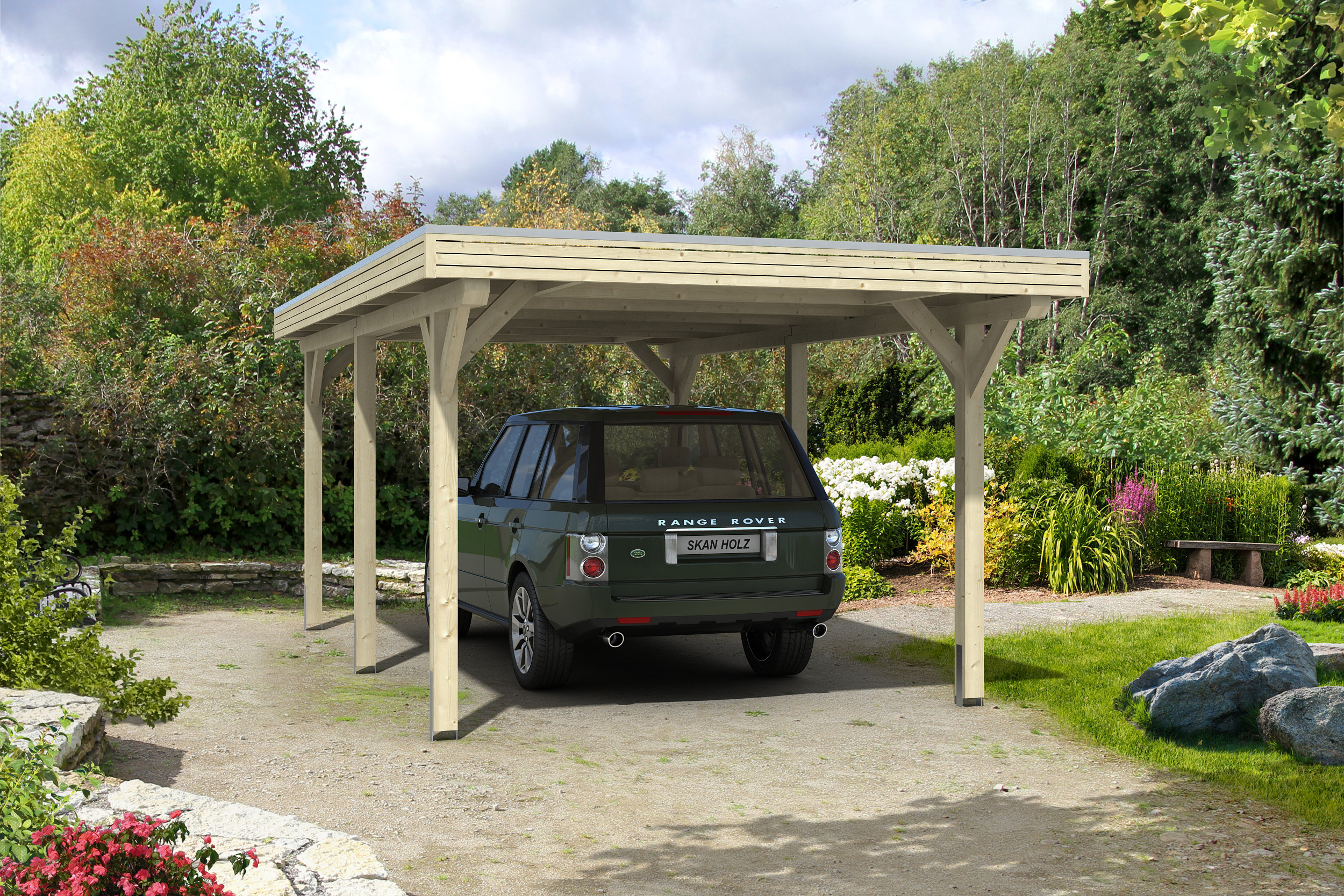 Ambientebild: Carport Spessart 355 x 604 cm