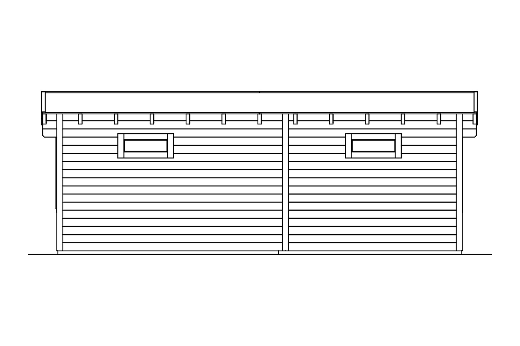 Gartenhaus Arnheim, 670 x 444 cm, schiefergrau