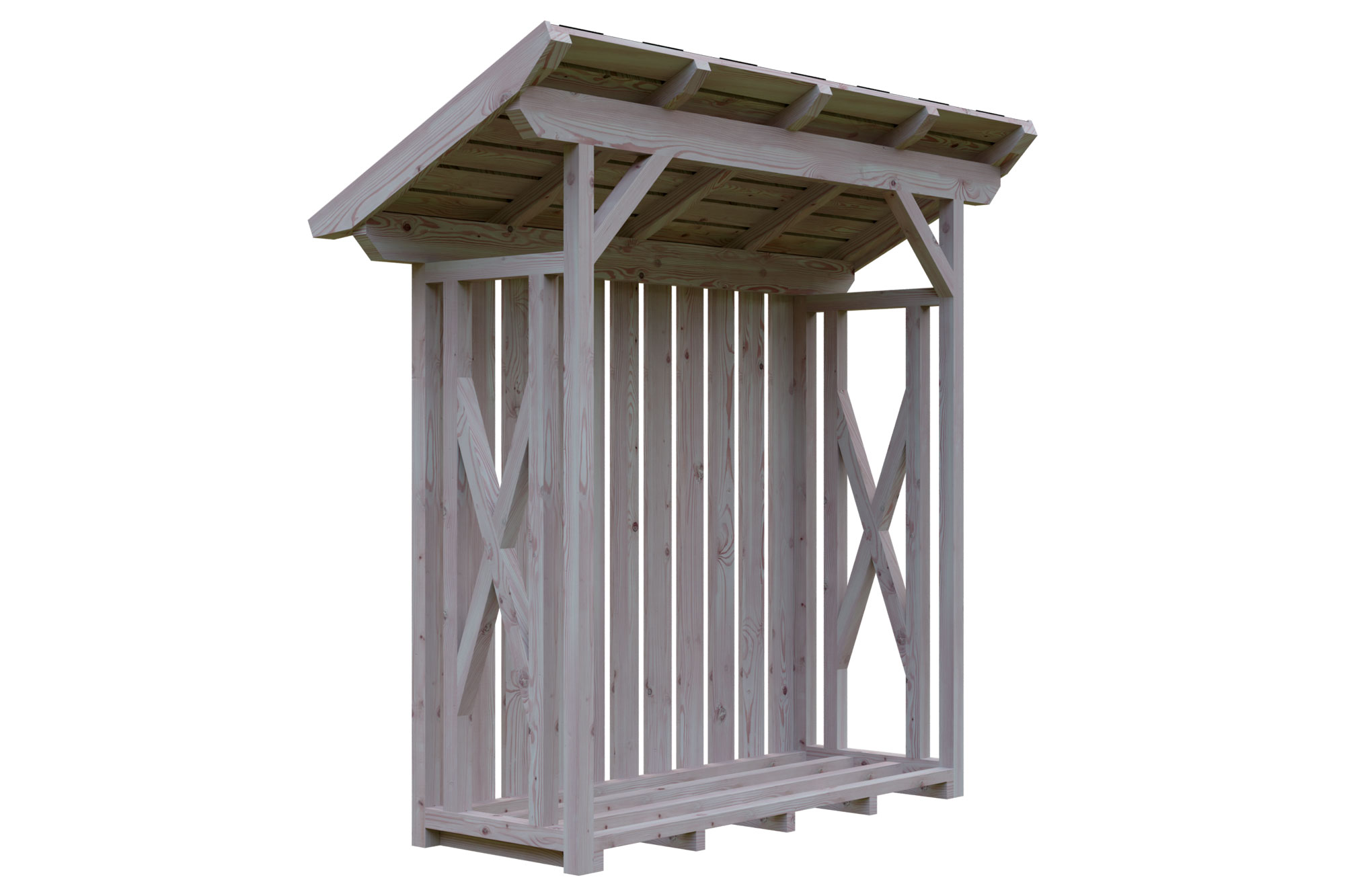 Abri bûches LARS 1, 240x102cm, non traité