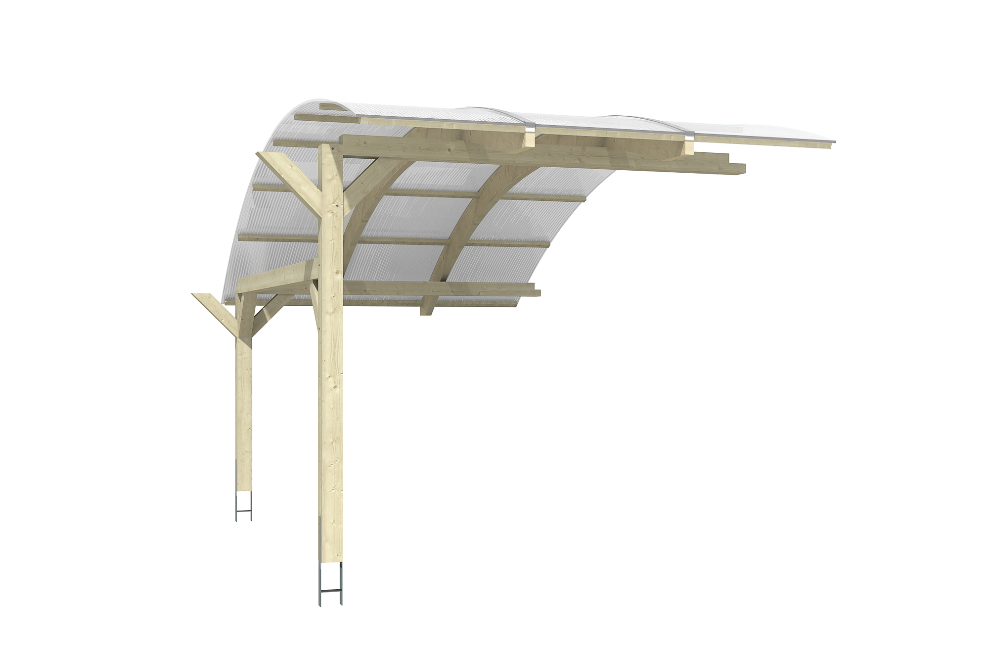 Produktbild: Carport Schwaben (Stellplatzerweiterung) 299 x 630 cm