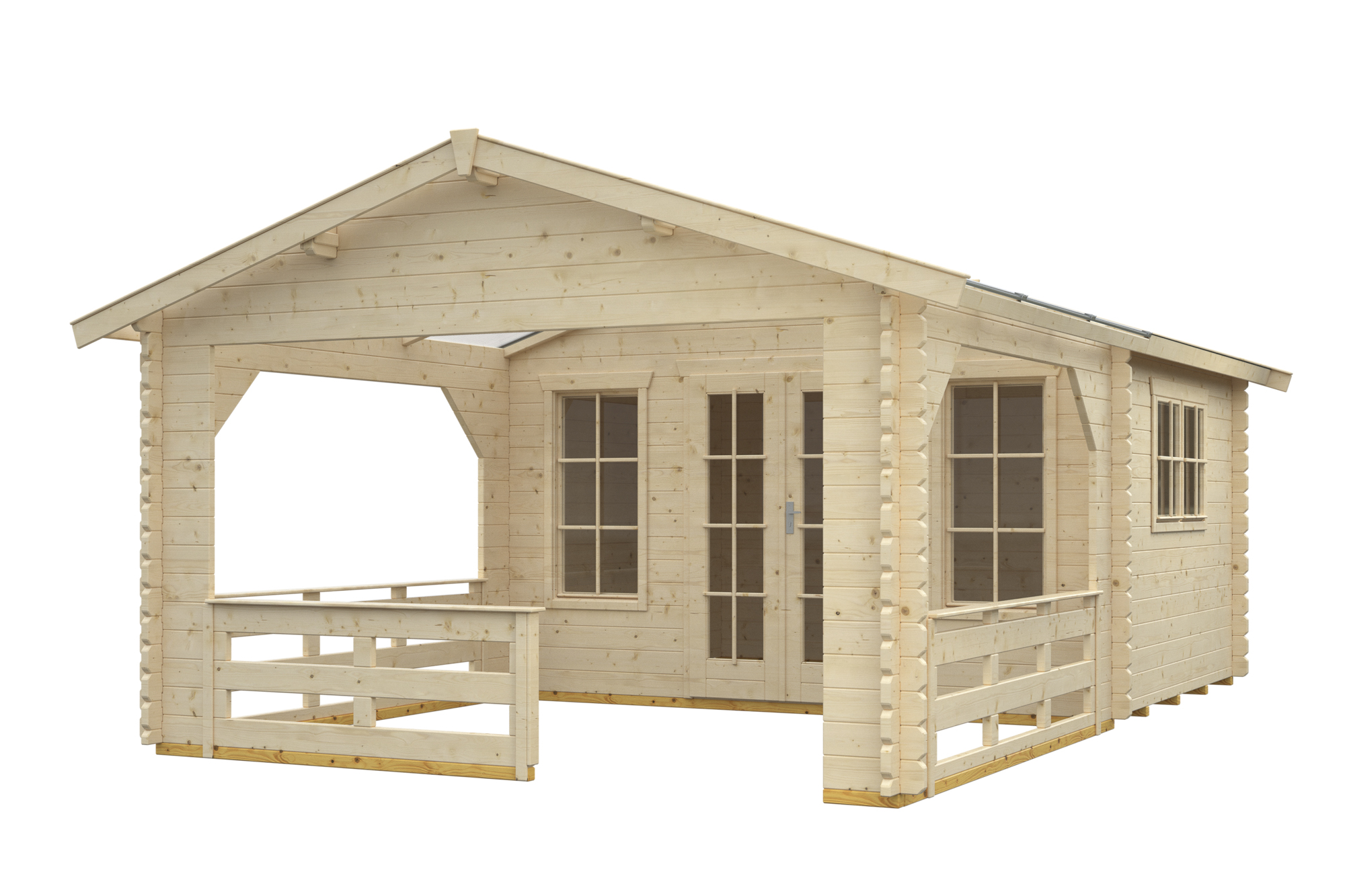 Tuinhuis Holmestrand, 45mm 380 x 610 cm, onbehandeld