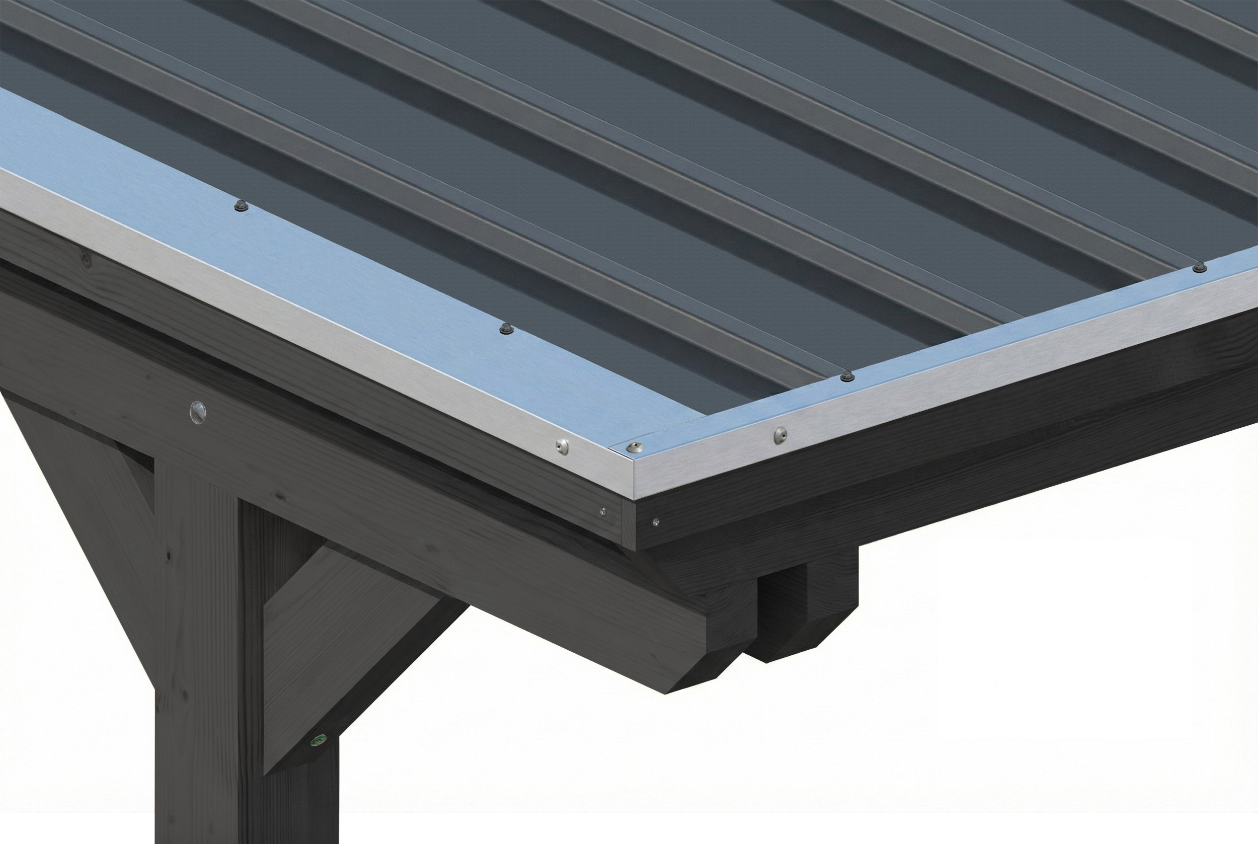 Carport Emsland 340 x 846 cm, stalen dakplaten met anticondensvlies, antraciet
