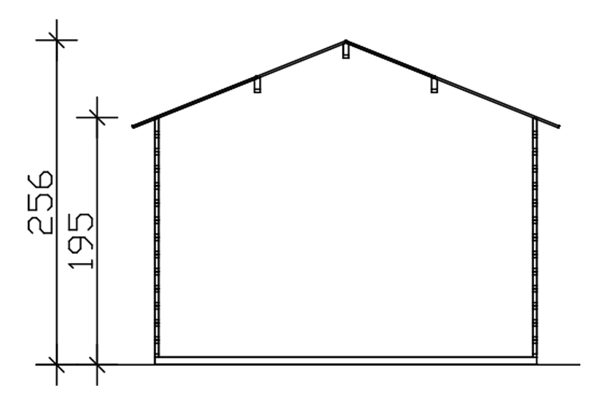 Tuinhuis Faro 3, 28mm 300 x 300 cm, onbehandeld