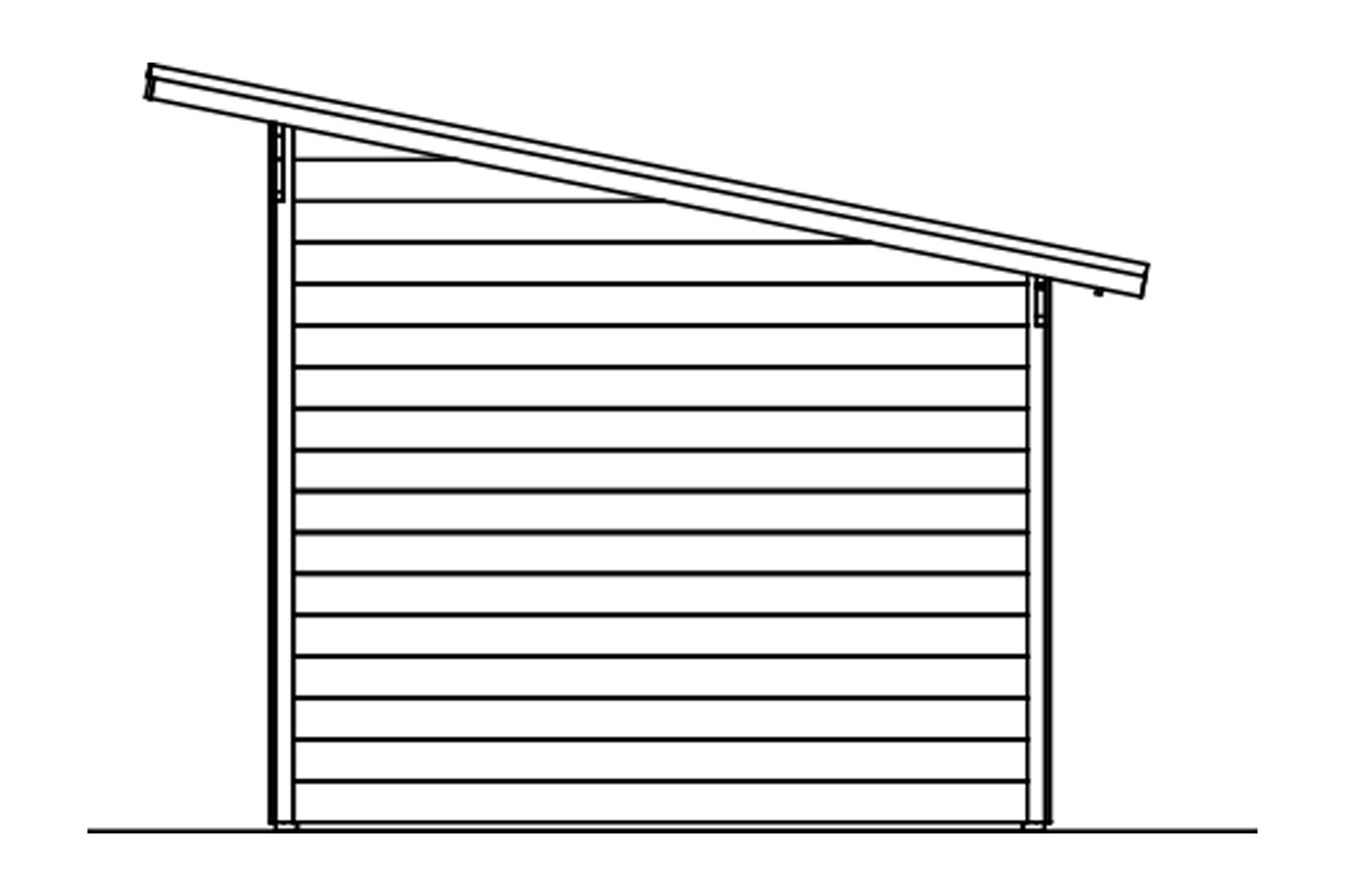 Shelter Ole 300 x 250 cm, untreated