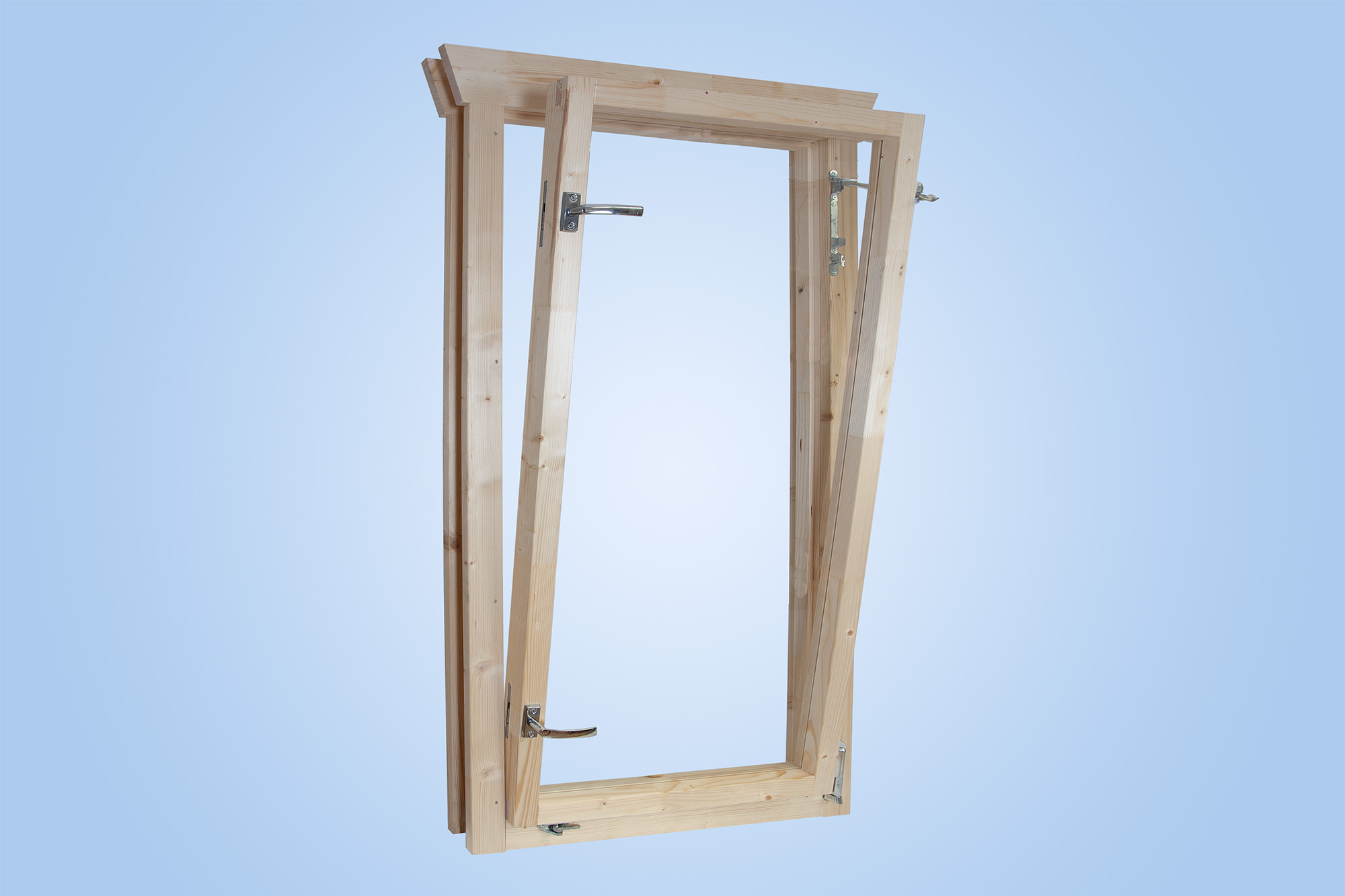 Fenster geöffnet (Kippfunktion), Darstellung ohne Sprossen