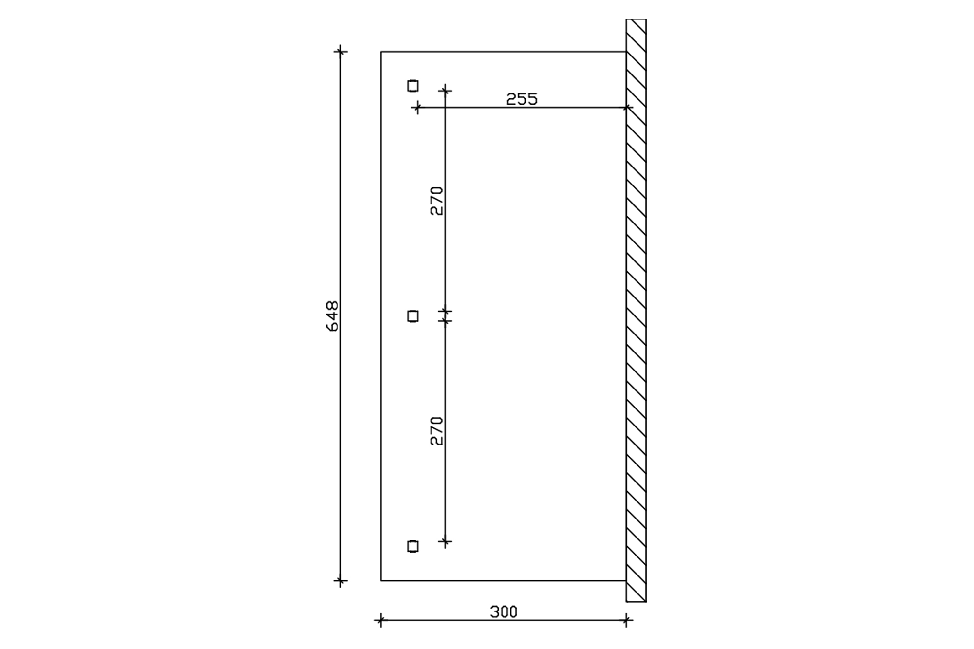 Terrasoverkapping Bormio 648 x 300 cm, gelamineerd hout, gelakt in wit