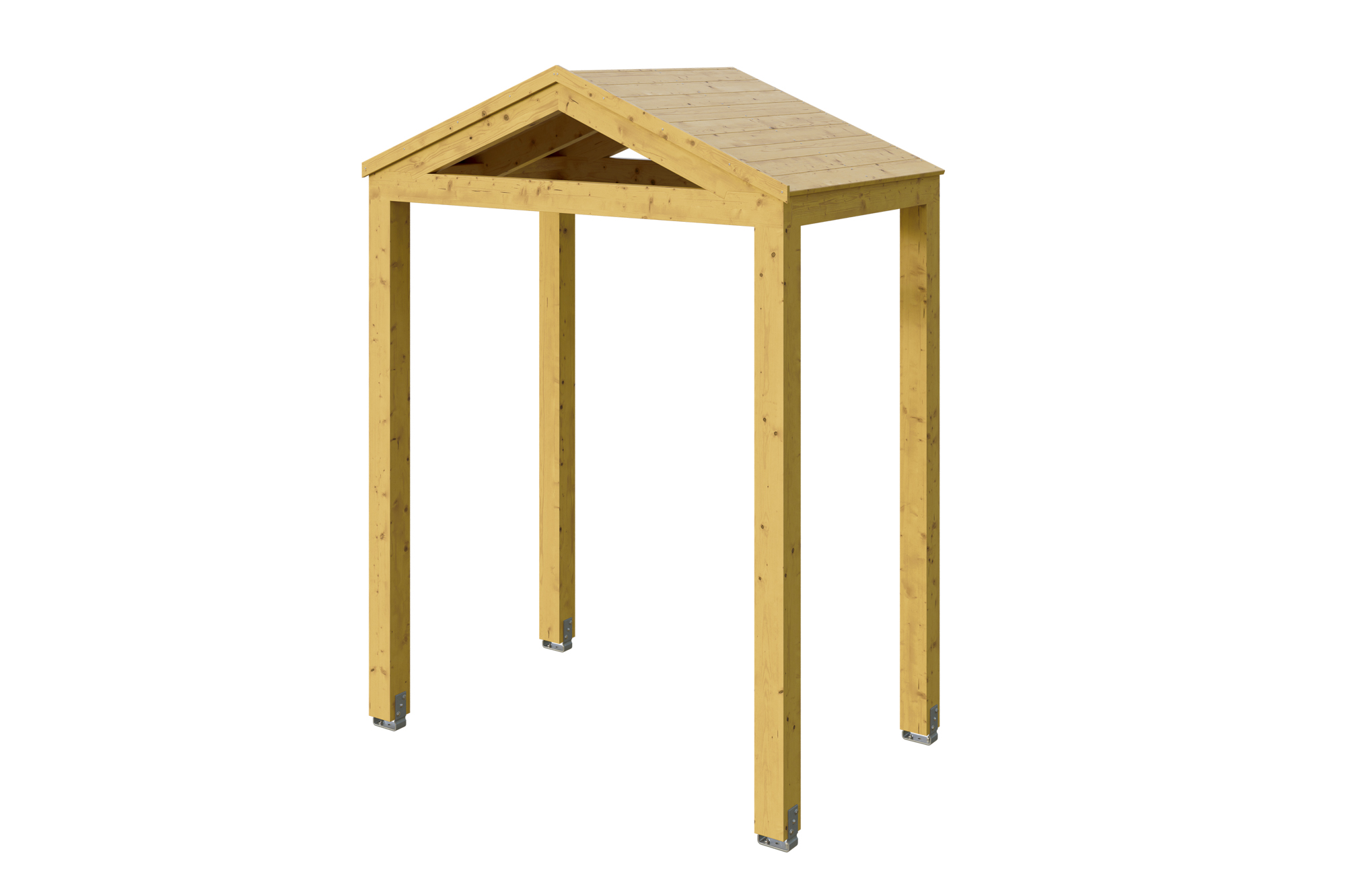 Produktbild: Vordach Sassnitz, farblich behandelt in eiche hell