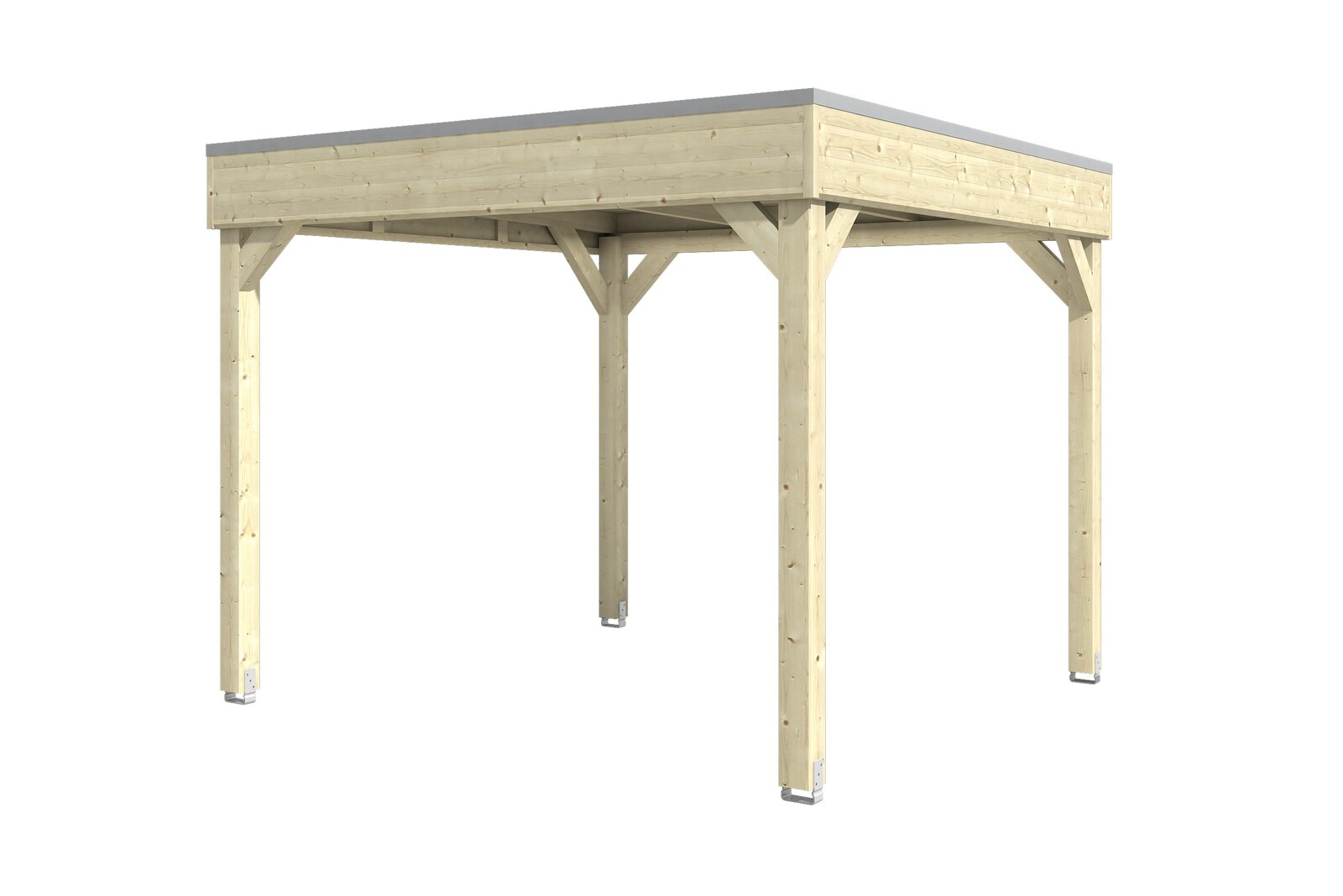 Gazebo Toulouse 302x302cm, spruce, untreated