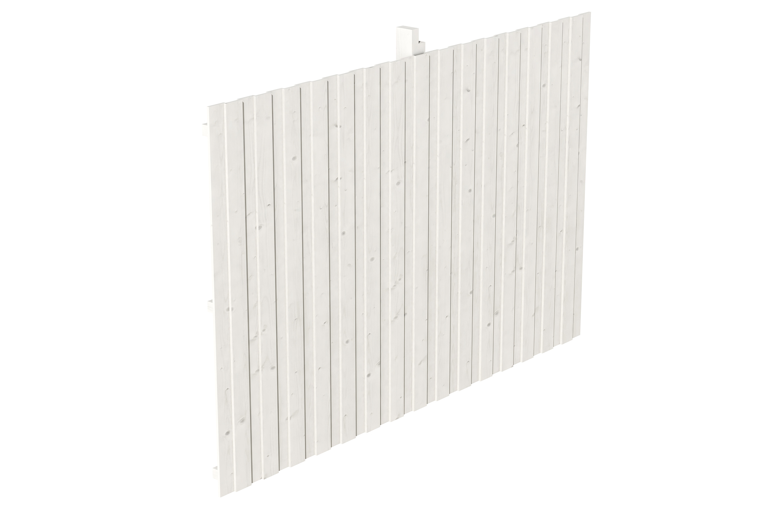 Rückwand Deckelschalung 352 x 220 cm, Fichte, weiß