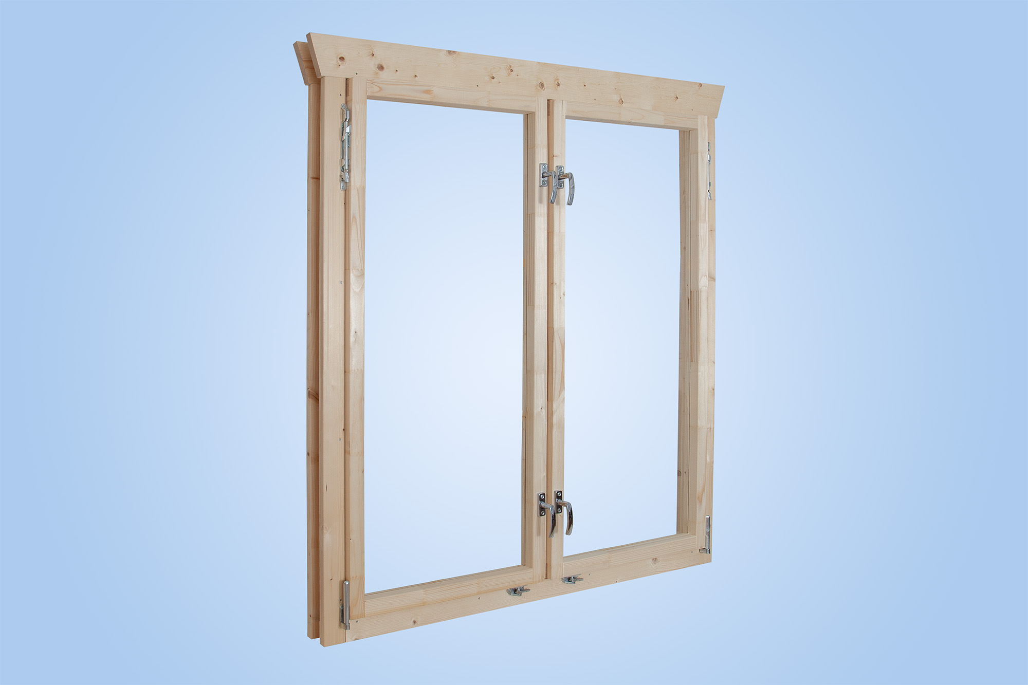 Fenster von innen, Darstellung ohne Sprossen