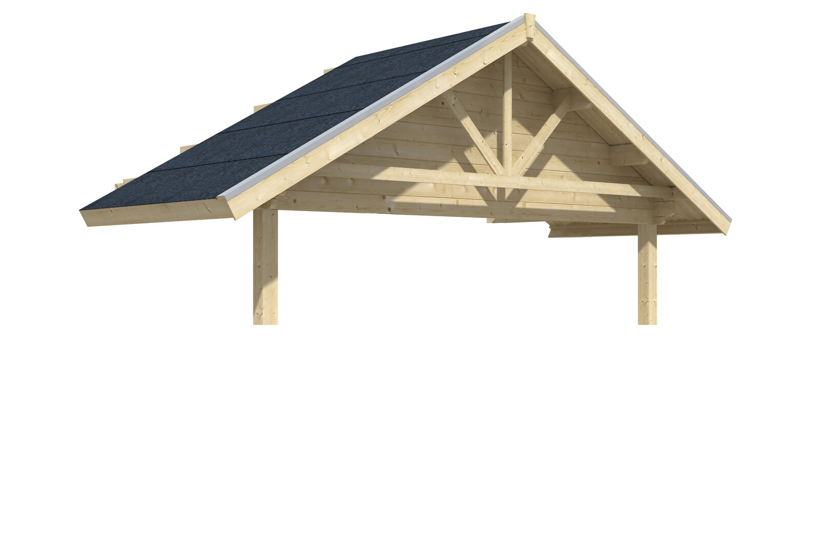 Auvent TORONTO à 212 x 420 cm, base, toit non isolable