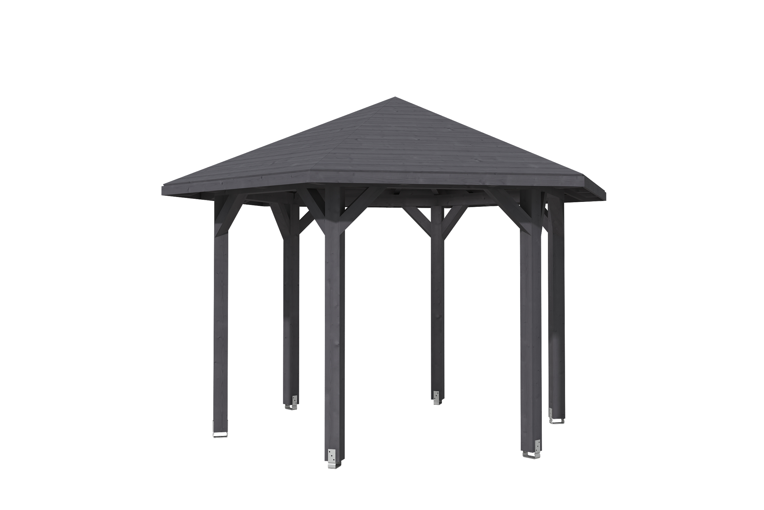 Produktbild: Pavillon Nancy 2, farblich behandelt in schiefergrau