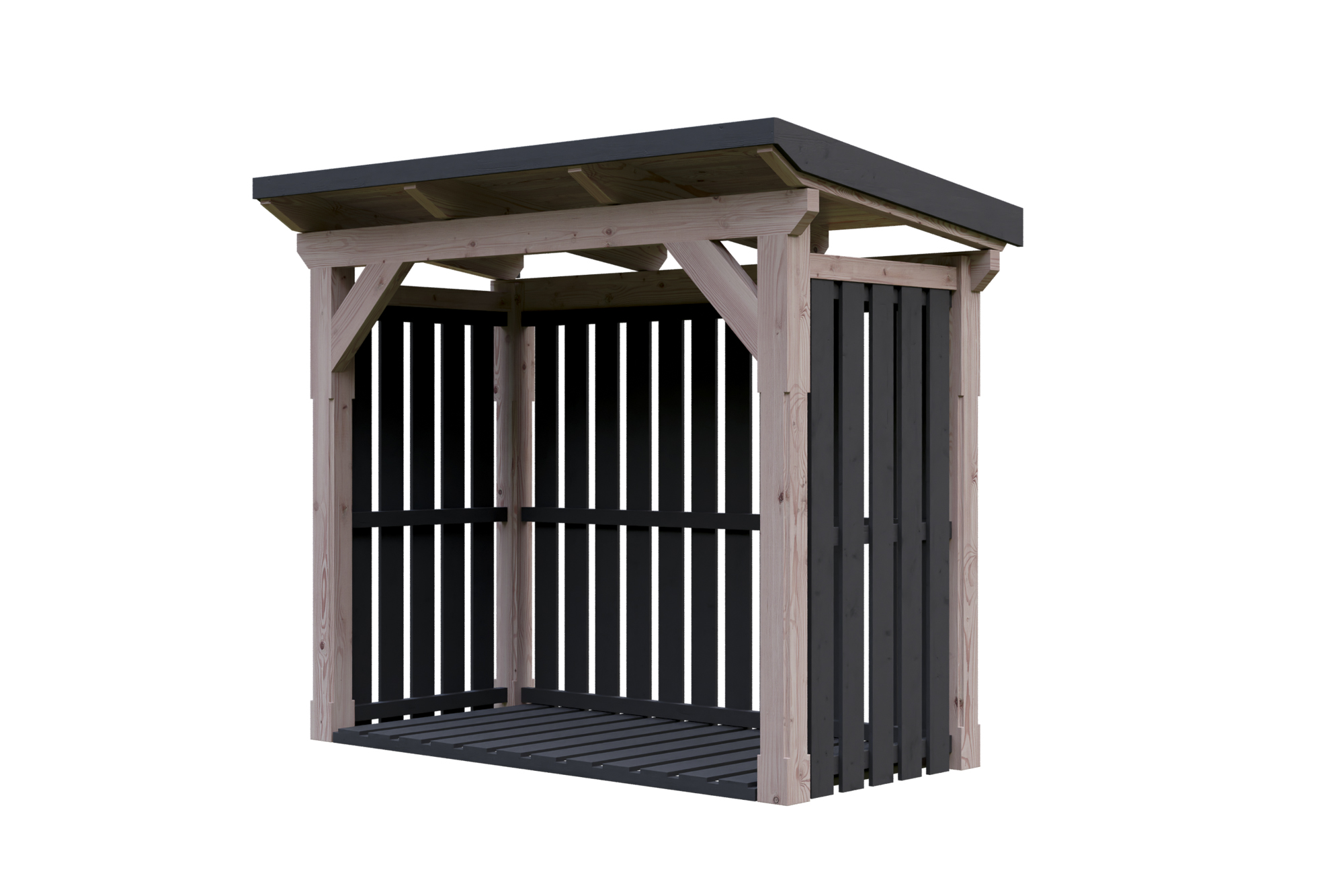 Wooden shelter Holm 1, 250 x 144 cm