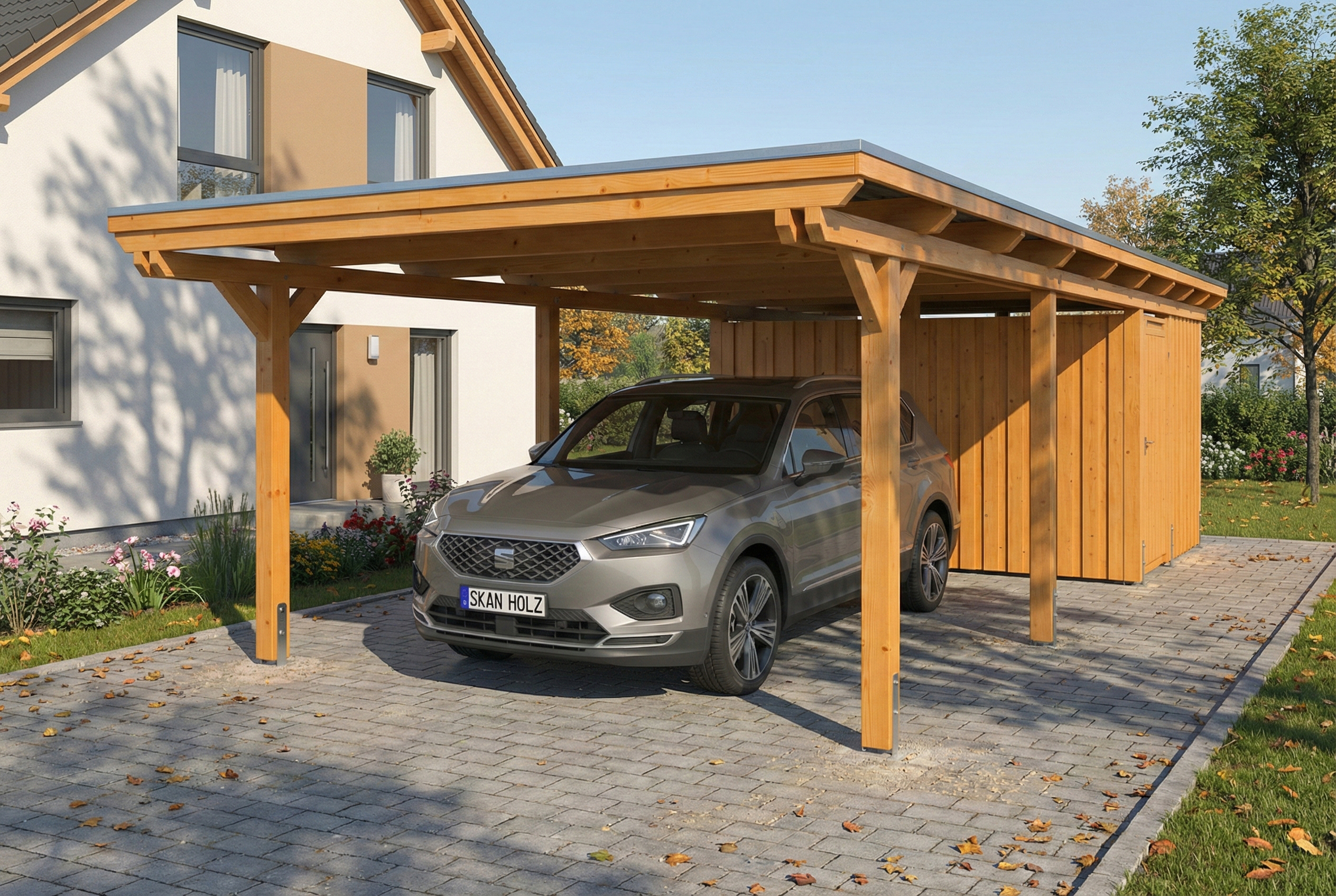 Einzelcarport Emsland 2.0 mit Abstellraum