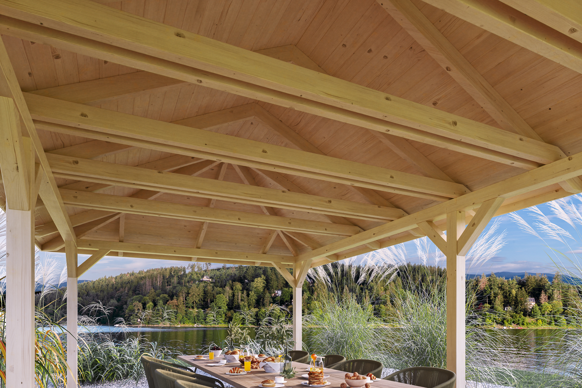Detailbild: Innenansicht Pavillon Orleans 3, farblich unbehandelt