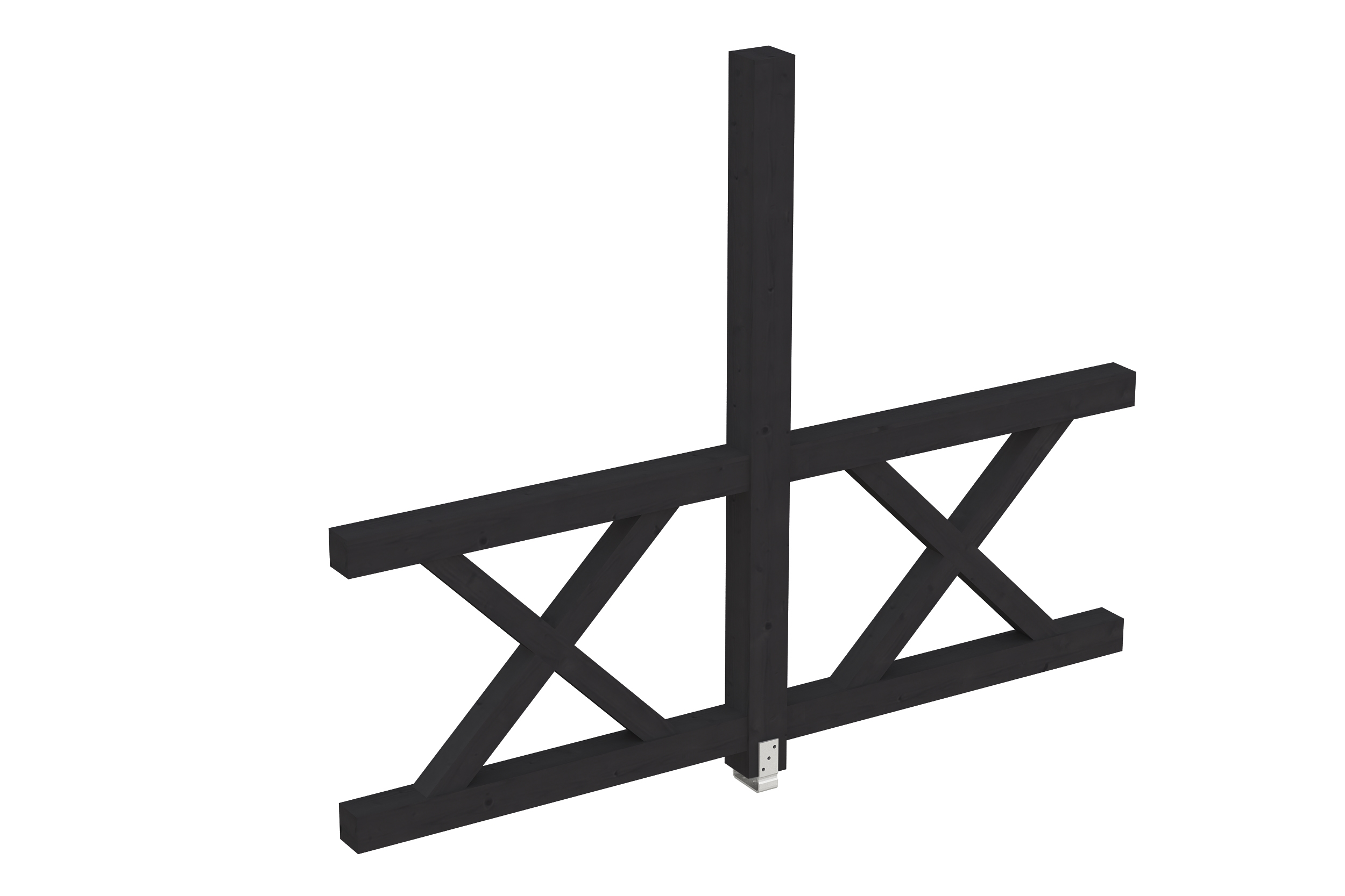 Produktbild: Andreaskreuz-Seitenwand, Tiefe 243 cm