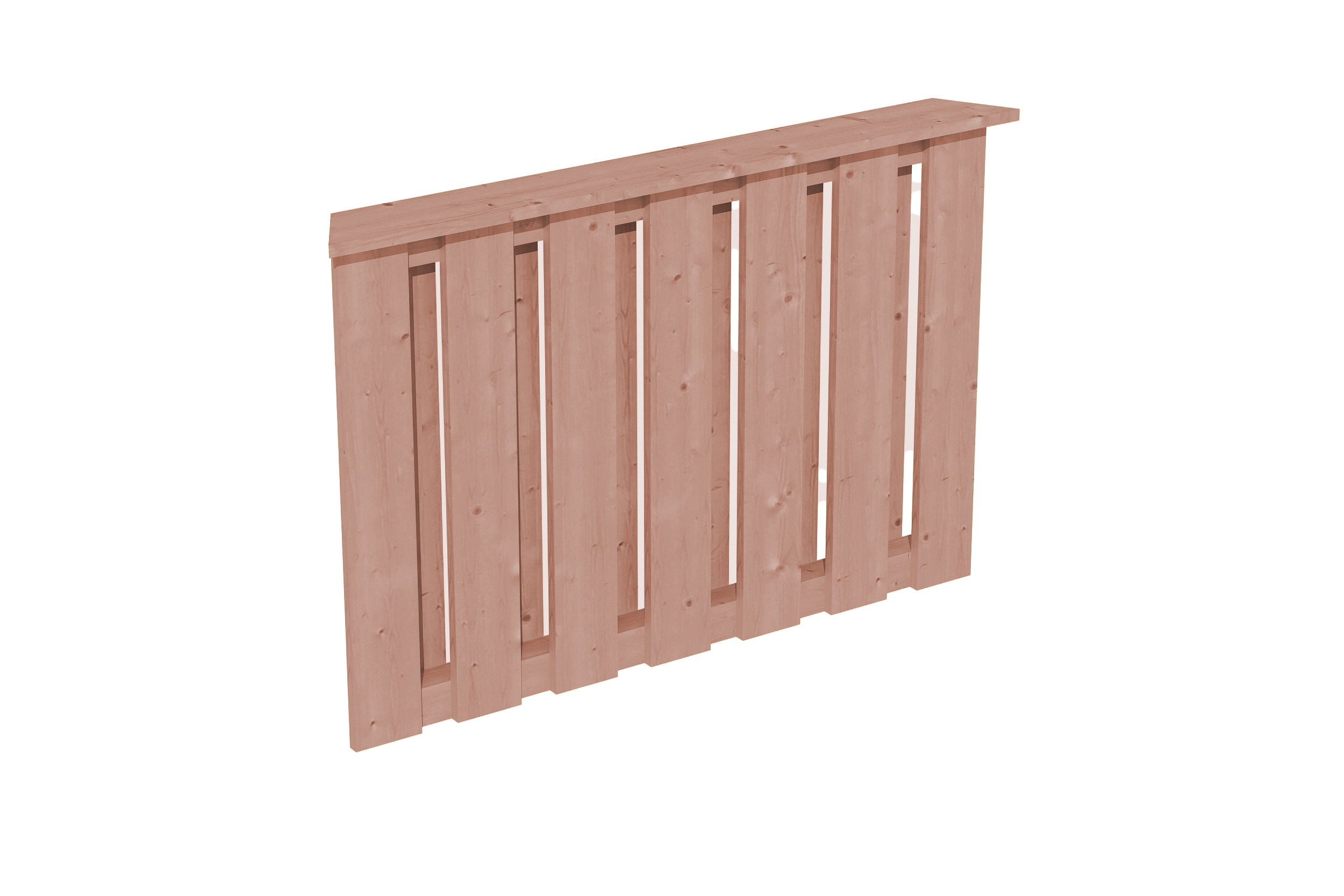 Balustrade 120 x 84 cm (COLMAR 1), Panneaux à lattes verticales, douglas, non traité