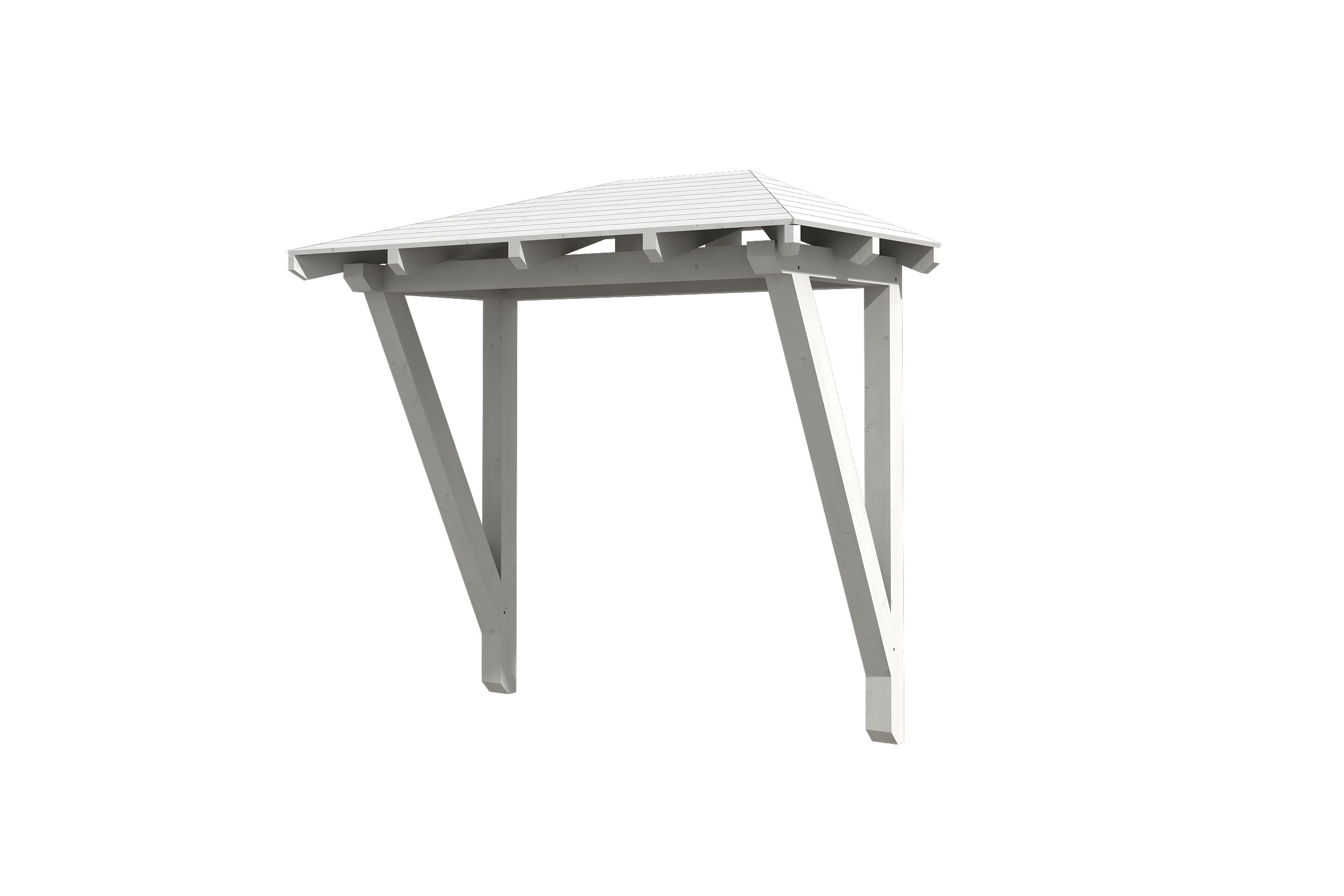 Canopy Wismar type 2, 258 x 126 cm, white