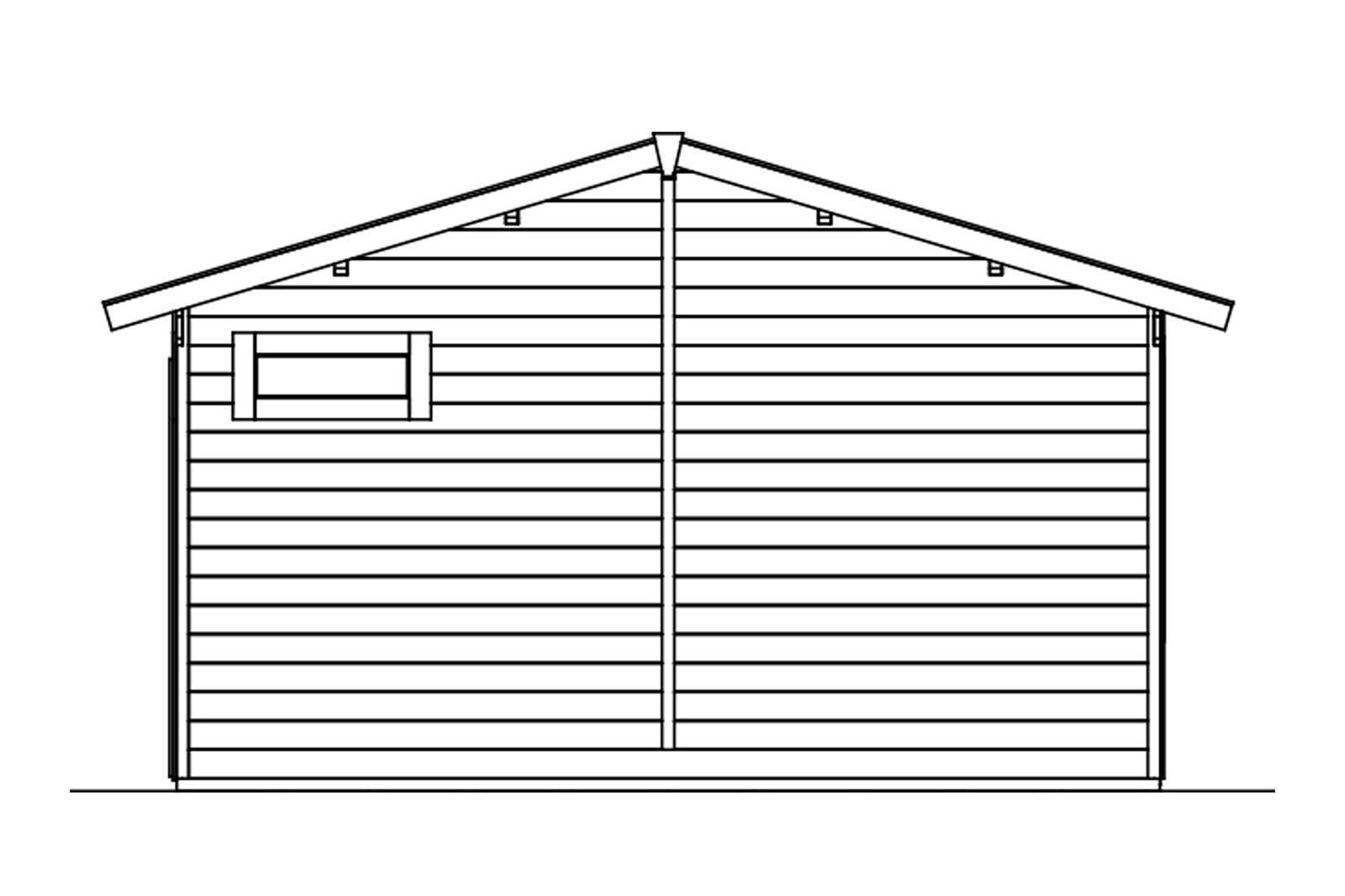 Chalet de jardin UTRECHT, 460 x 380 cm, non traité