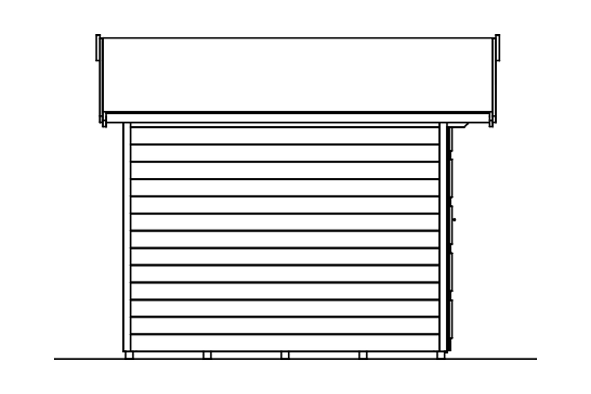 Abri de jardin DELFT 250x250cm, 28mm, non traité