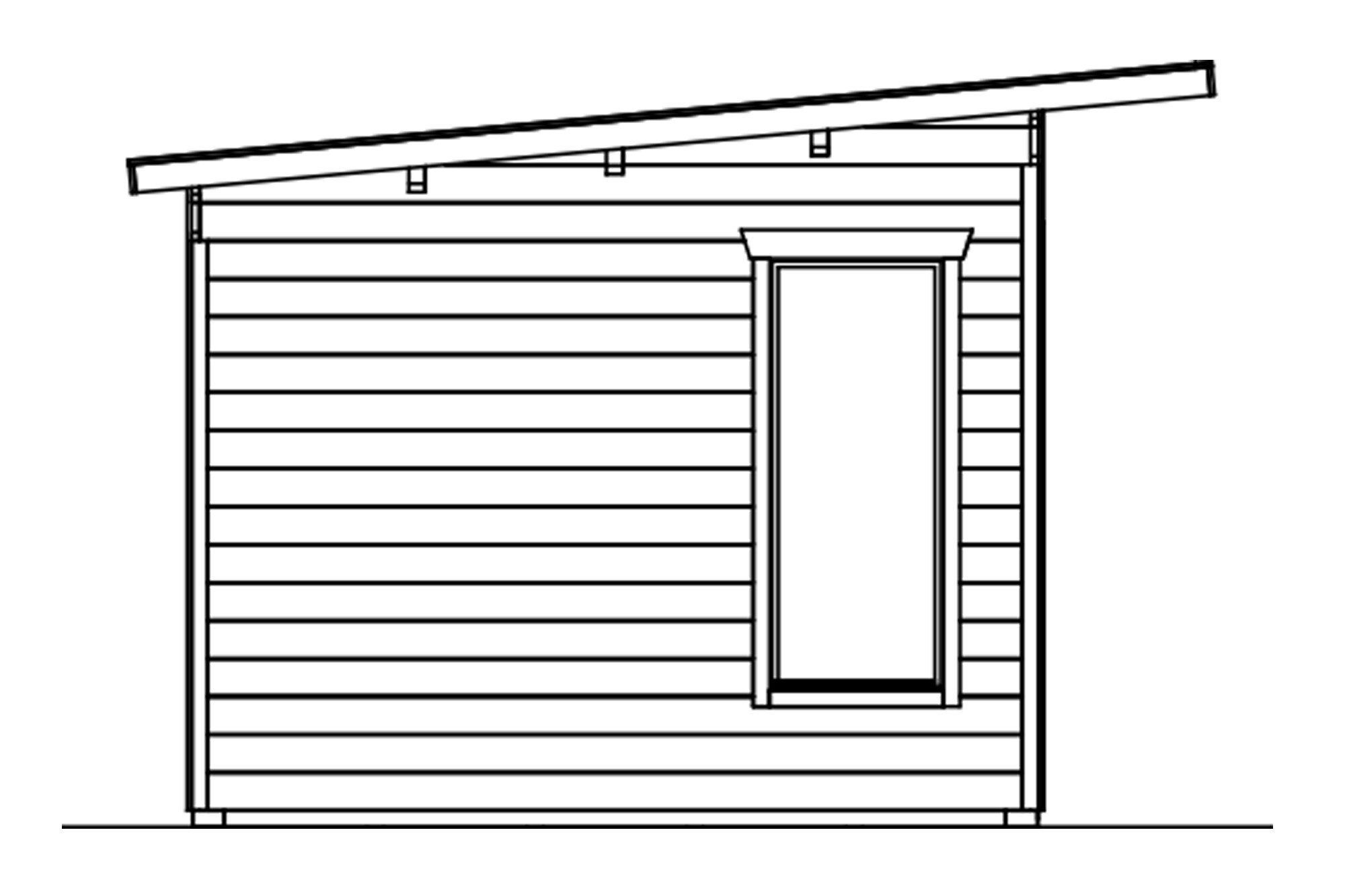 Gartenhaus Tournai 2, 420 x 300 cm, schiefergrau