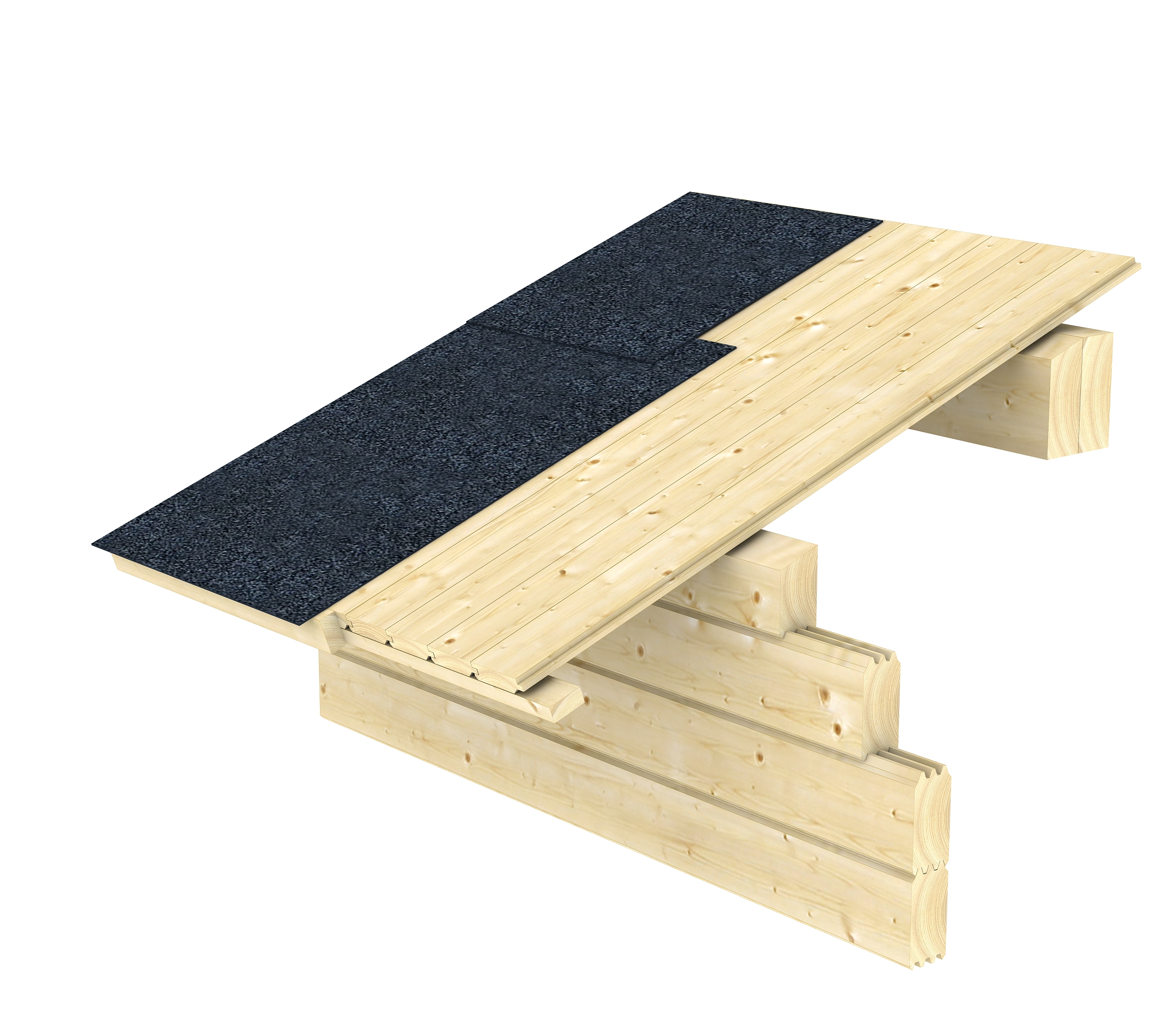 Toronto 2 leisure shed, 420 x 560 cm, natural