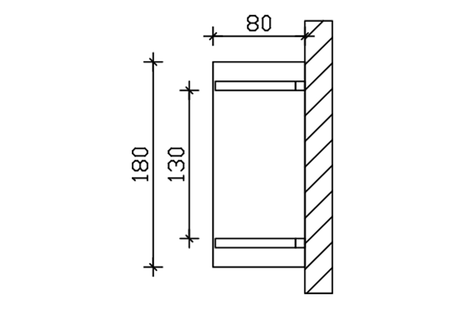 Canopy Stettin type 1, 180 x 80 cm, white