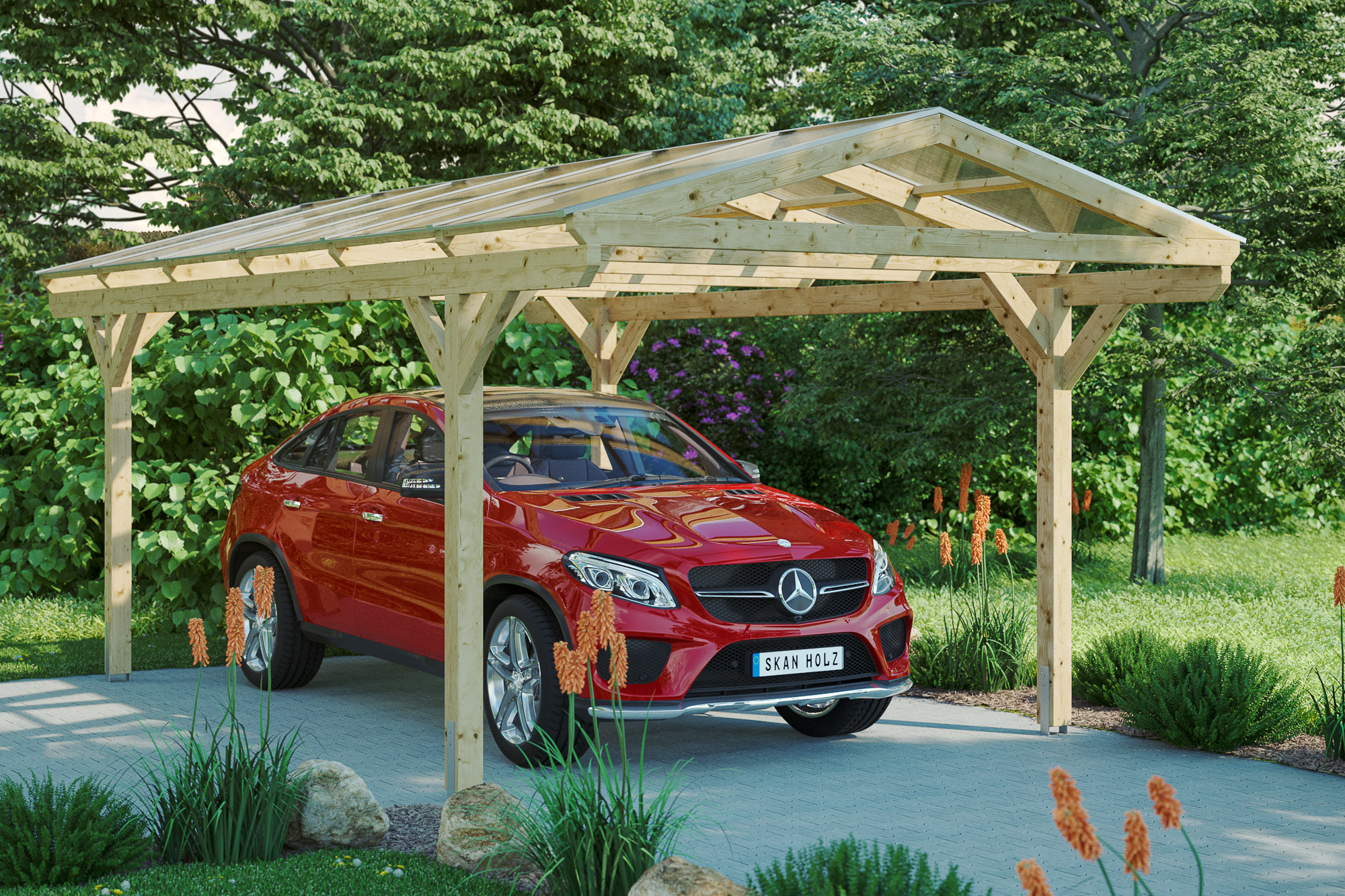 Ambientebild: Carport Westerwald 362 x 541 cm