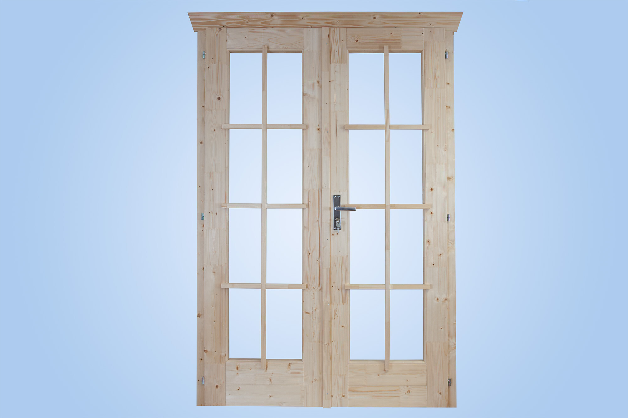 Doppeltür BxH 117,5 x 186,5 cm, vollverglast für 45 mm Häuser
