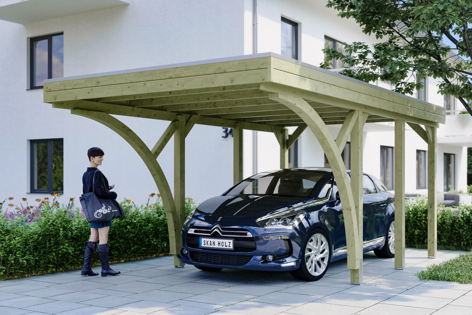 Friesland Carport Set 6, 314 x 555 cm