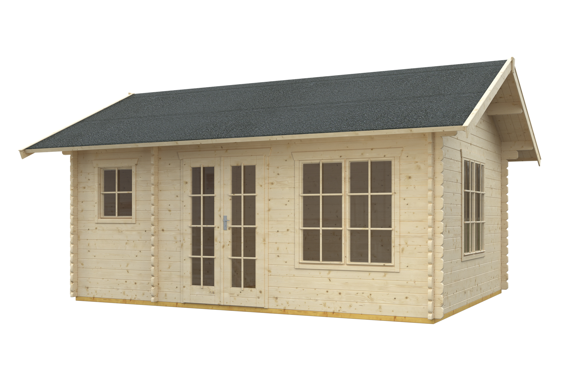 Abri de jardin ESBJERG 1, 380x520cm, 45mm, non traité