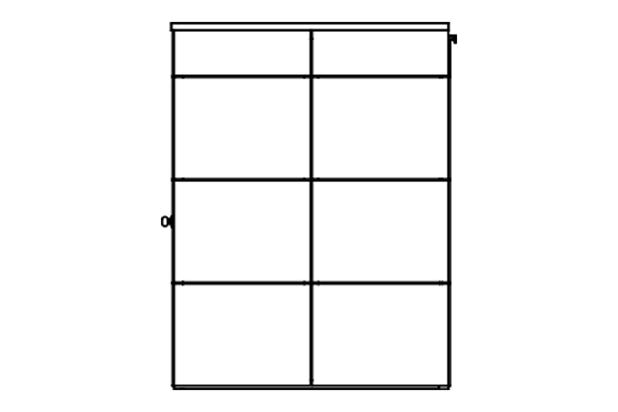 Abri de jardin BRISBANE 2, 253x169cm, gris ardoise