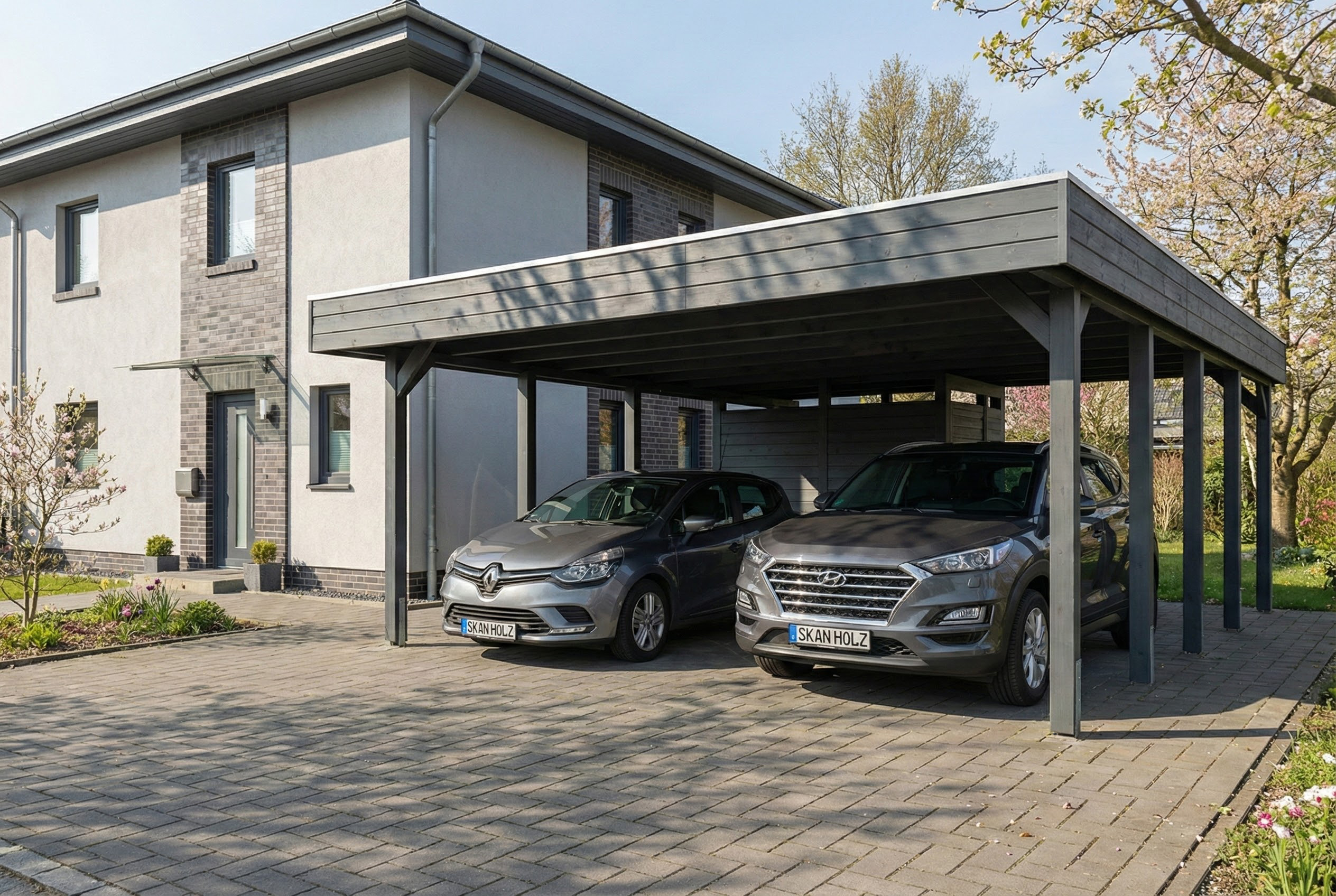 Double carport Friesland Set D