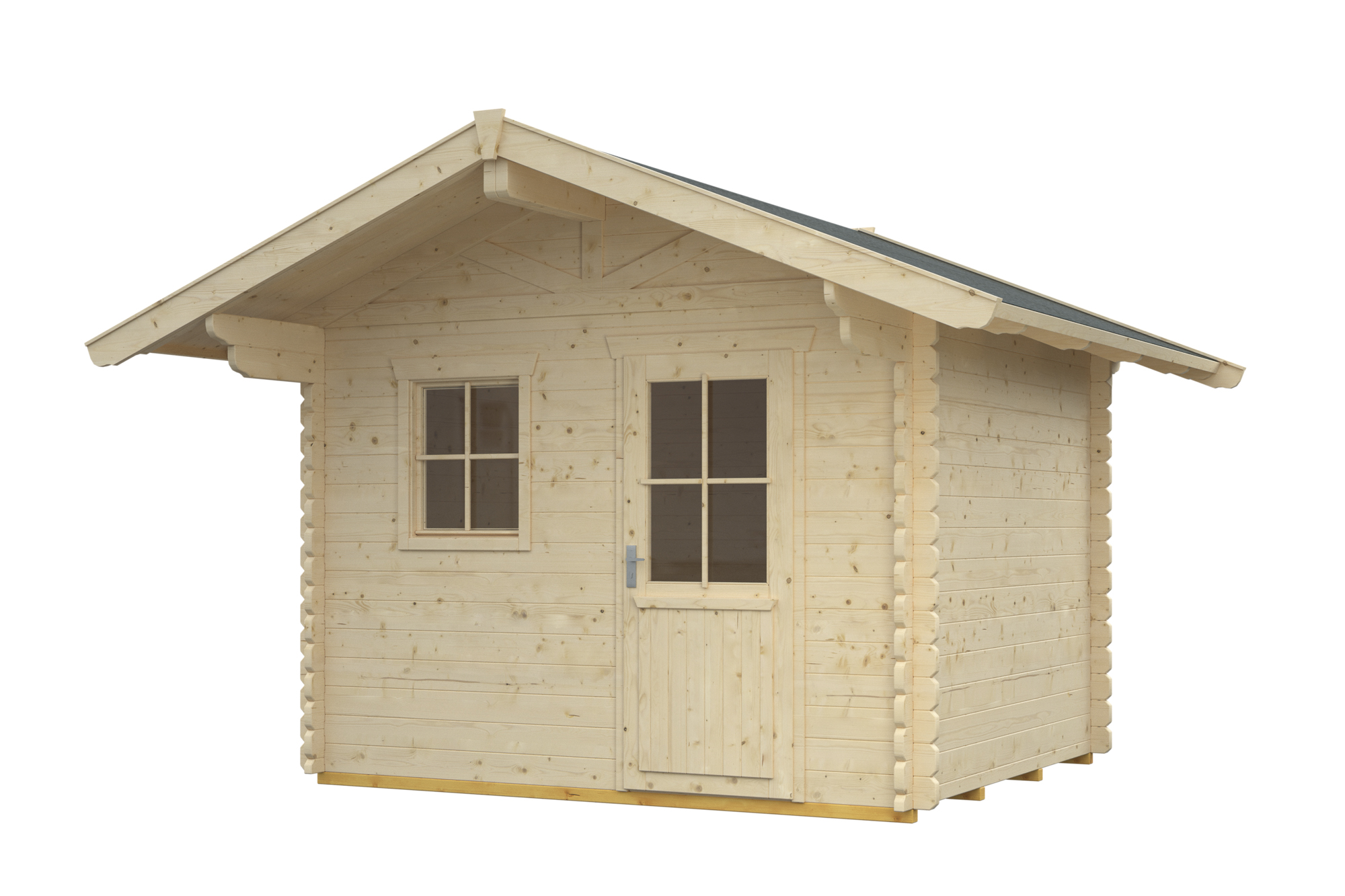 Abri de jardin AROSA 2, 300x300cm, 45mm, non traité