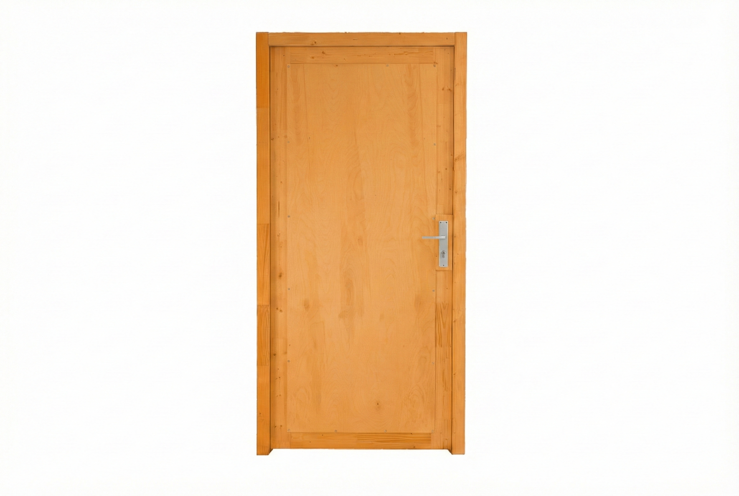 Single door for carports 98 x 198 cm, colour pre-treated in light oak