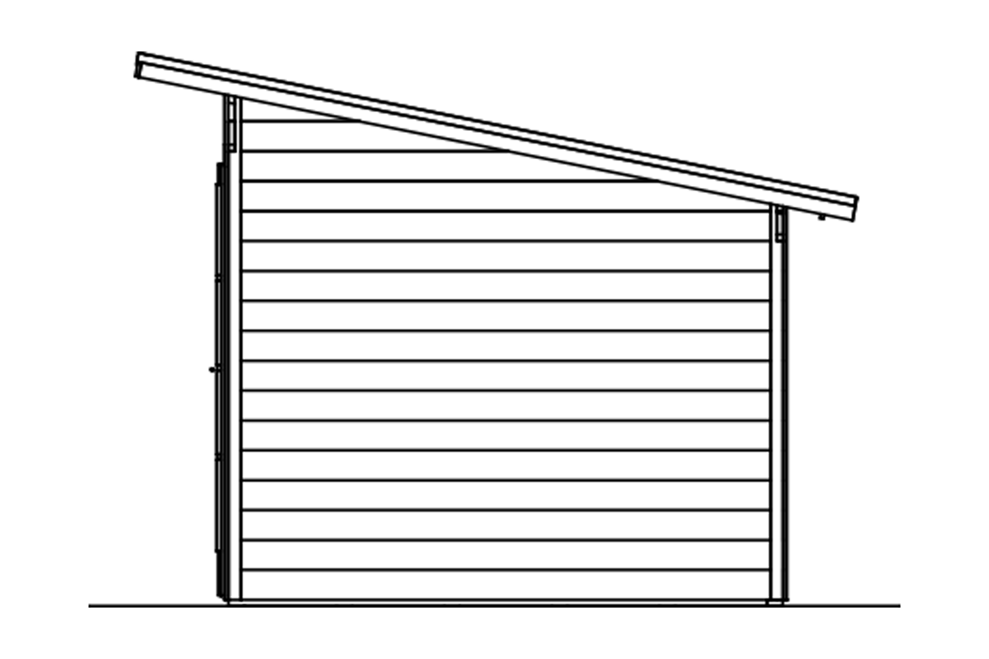 Zahradní domek TEXEL, 28mm, 550 x 250 cm, barevně neošetřeno