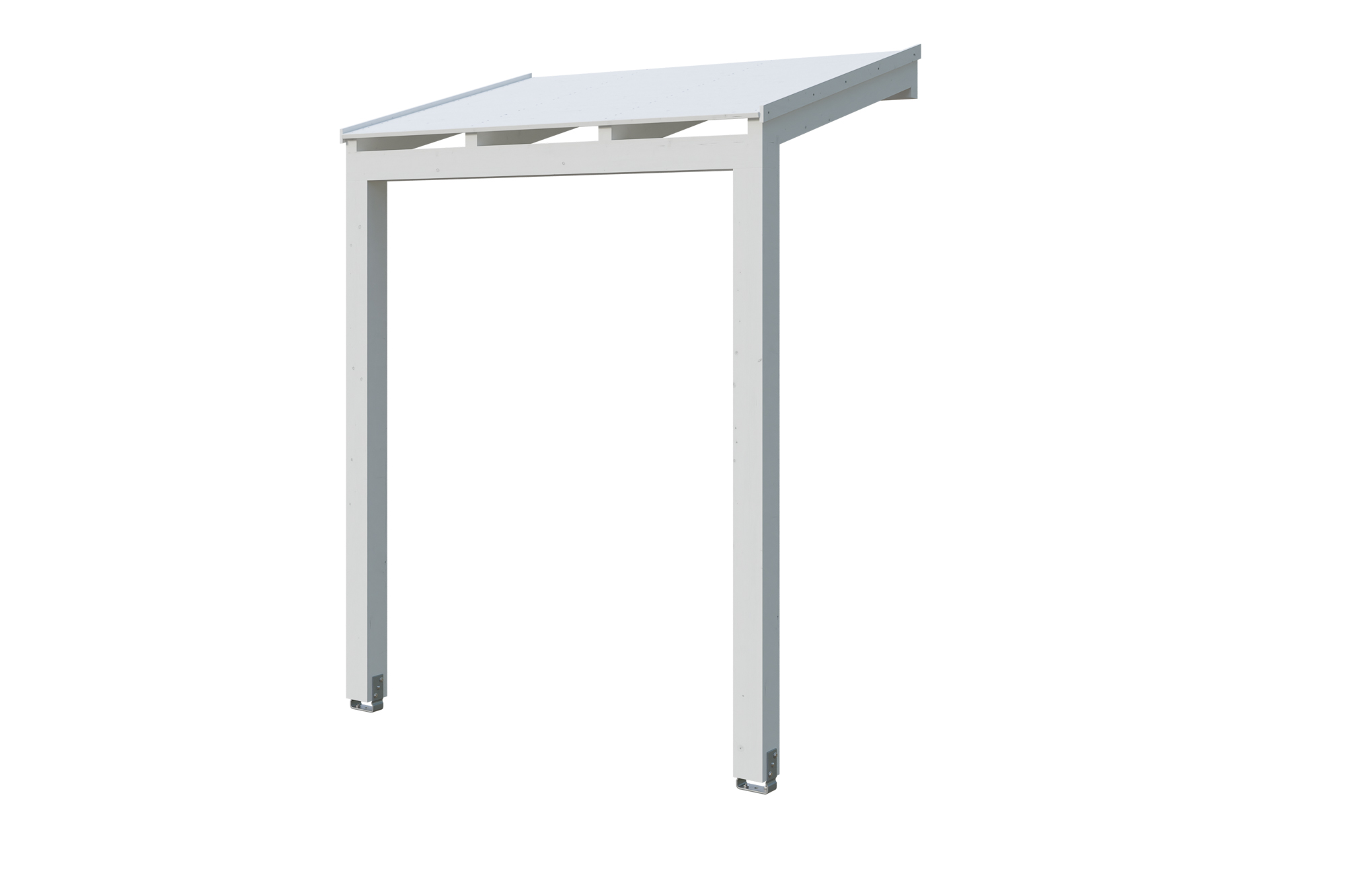 Produktbild: Vordach Prerow, farblich behandelt in weiß