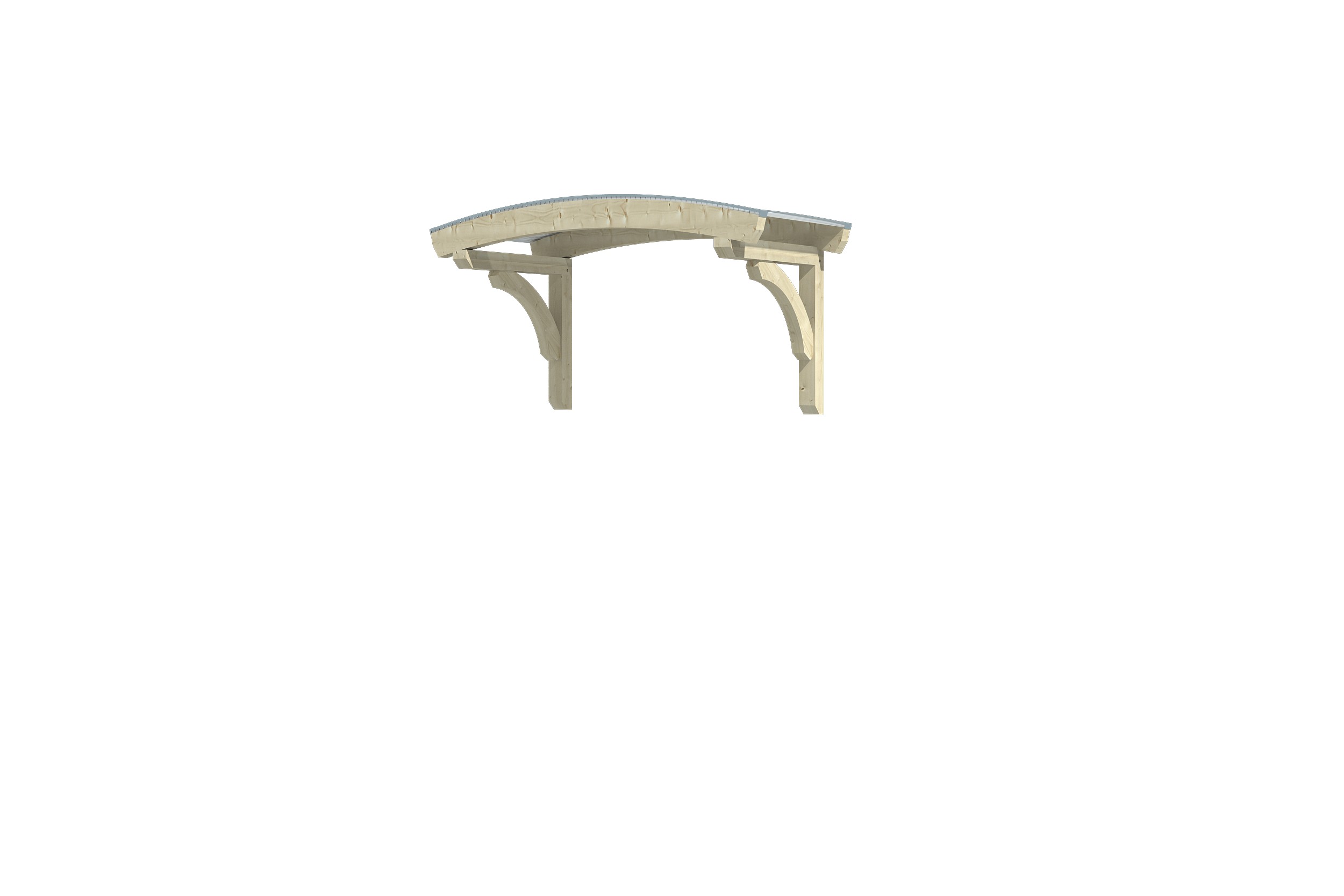 Vordach Rostock Typ 1, 174 x 80 cm, natur