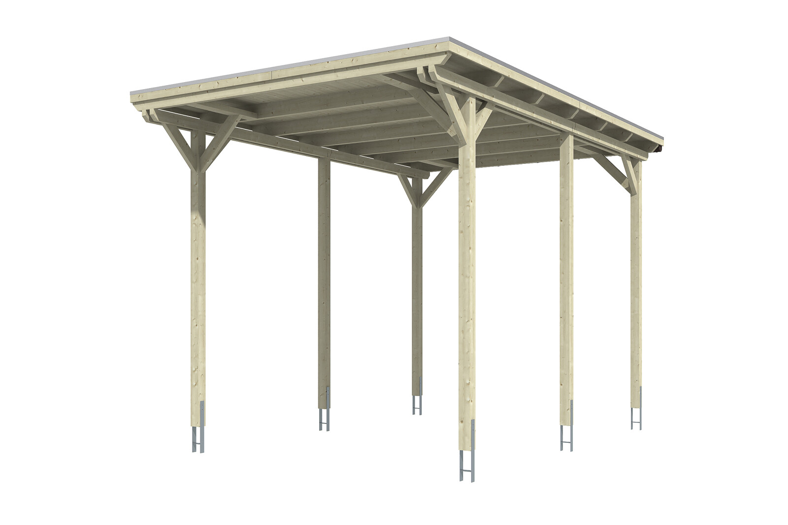 Carport Emsland Caravan 404 x 604 cm, natur